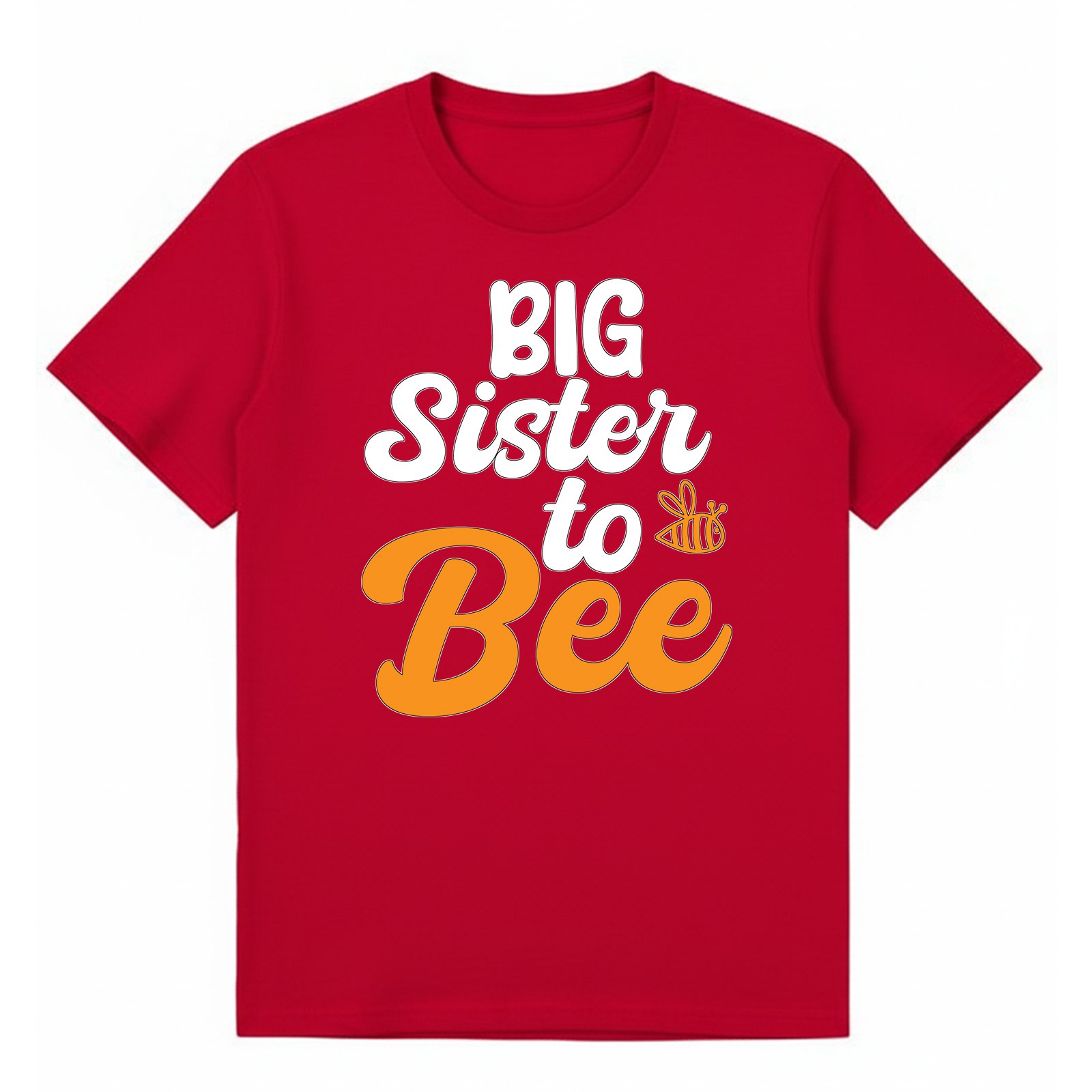 BGSIS49 artwork on red T-shirt