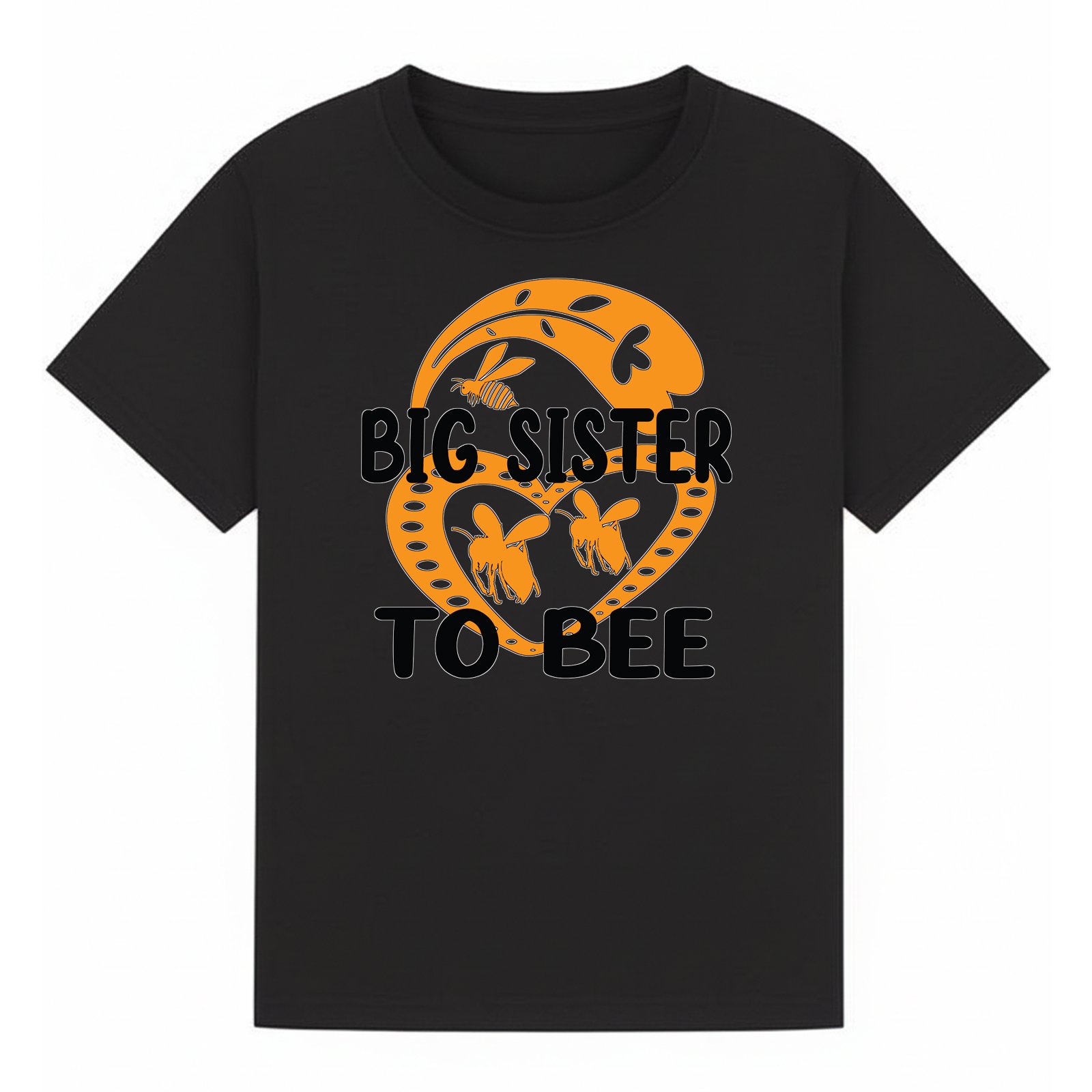 BGSIS51 artwork on black T-shirt