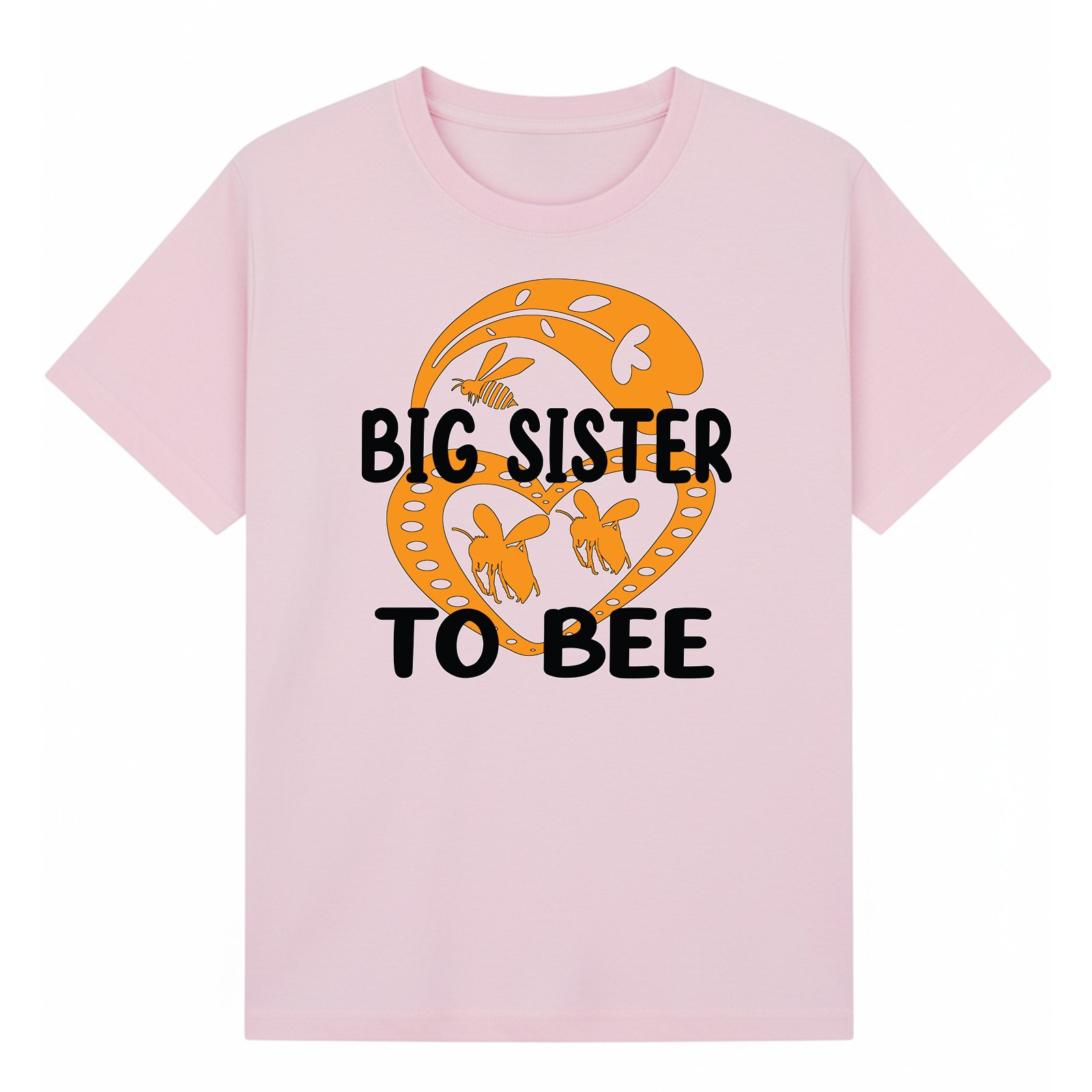 BGSIS51 artwork on light pink T-shirt