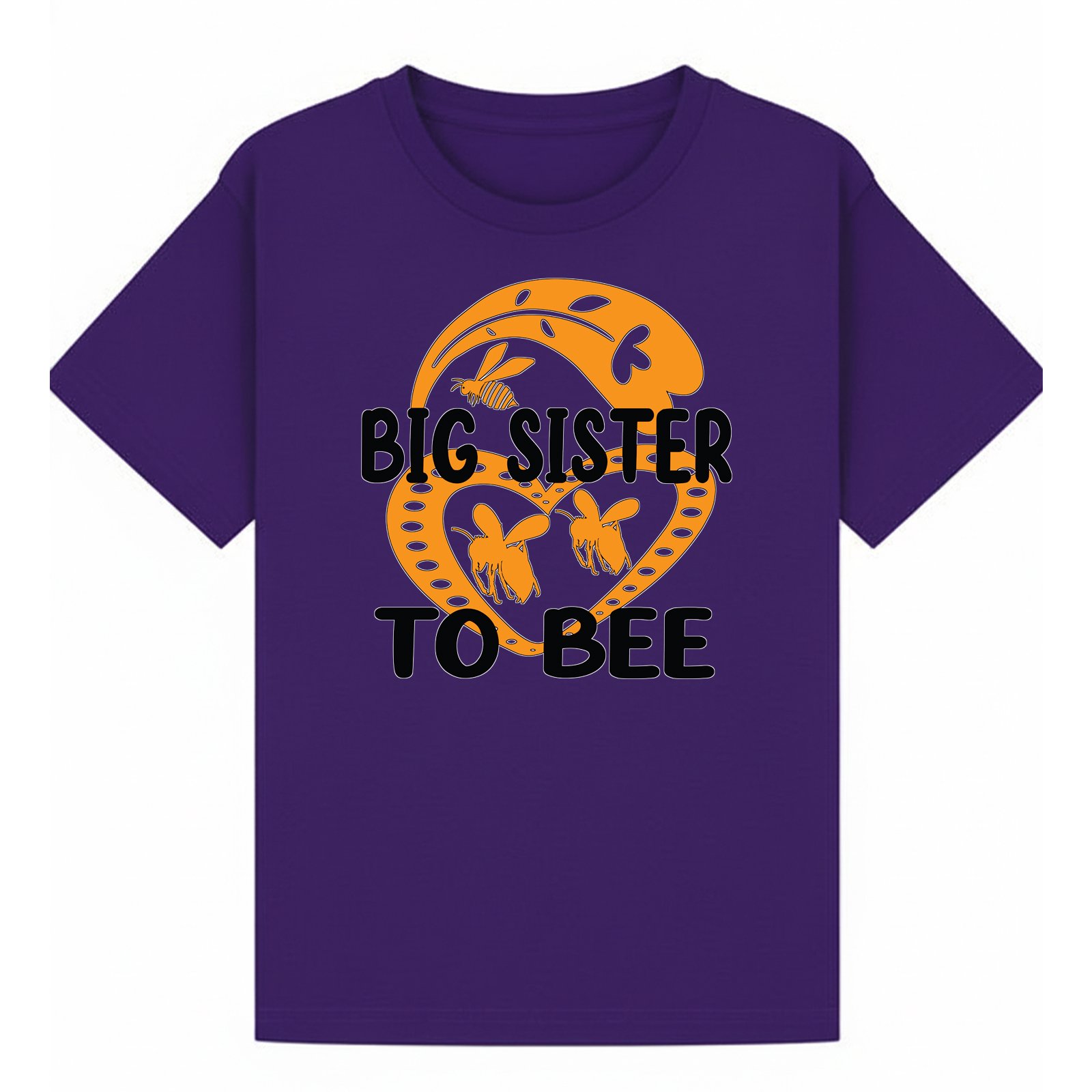 BGSIS51 artwork on purple T-shirt