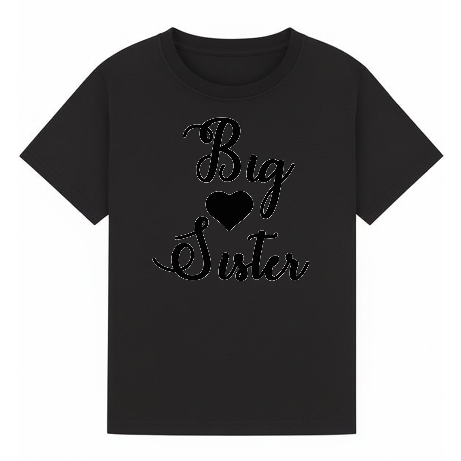 BGSIS52 artwork on black T-shirt