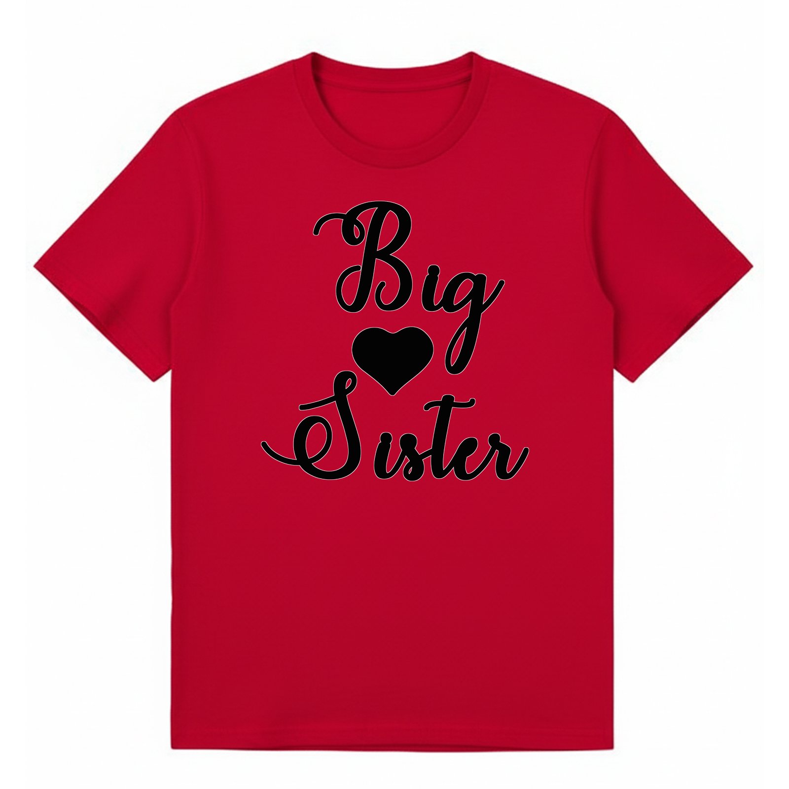 BGSIS52 artwork on red T-shirt
