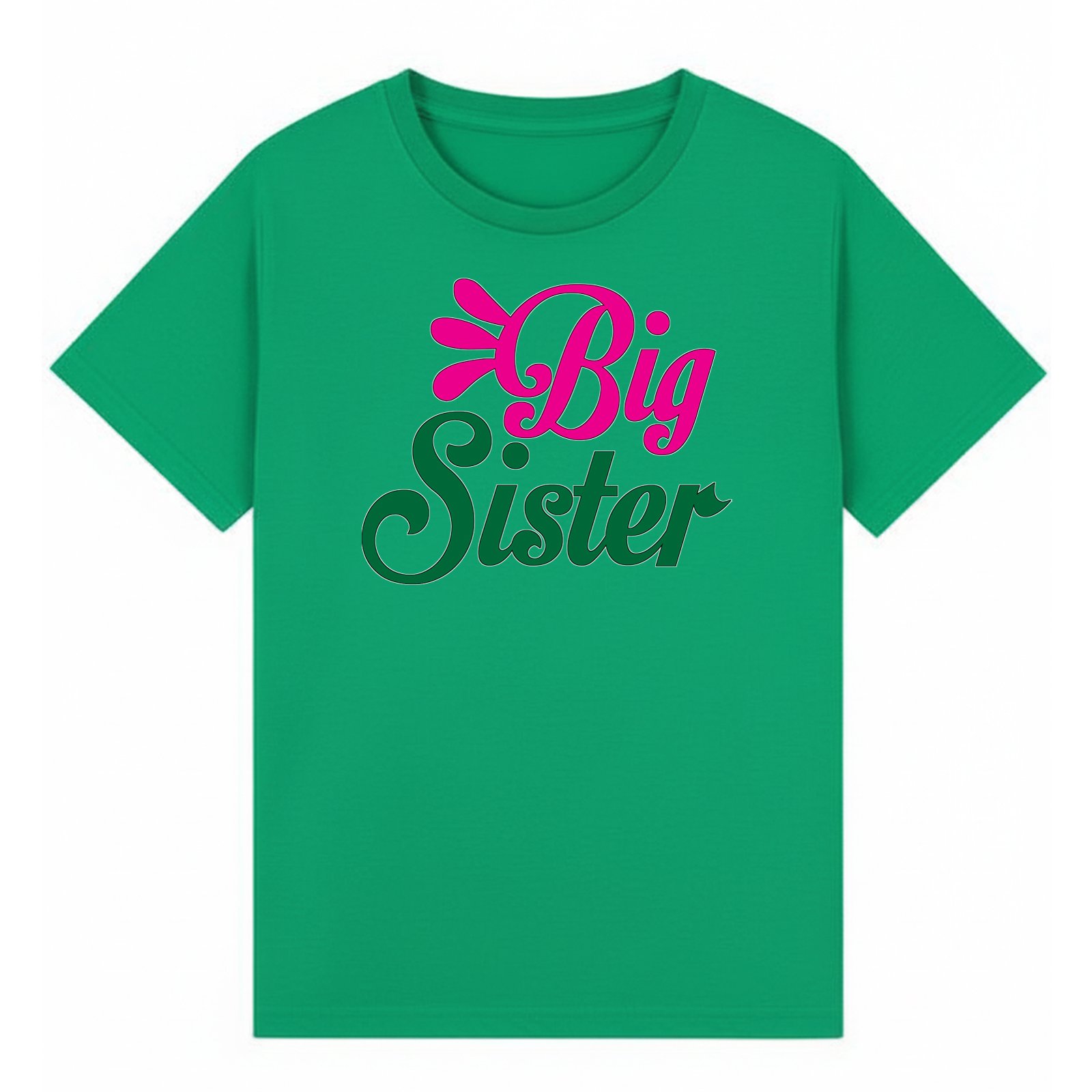 BGSIS55 artwork on irish green T-shirt