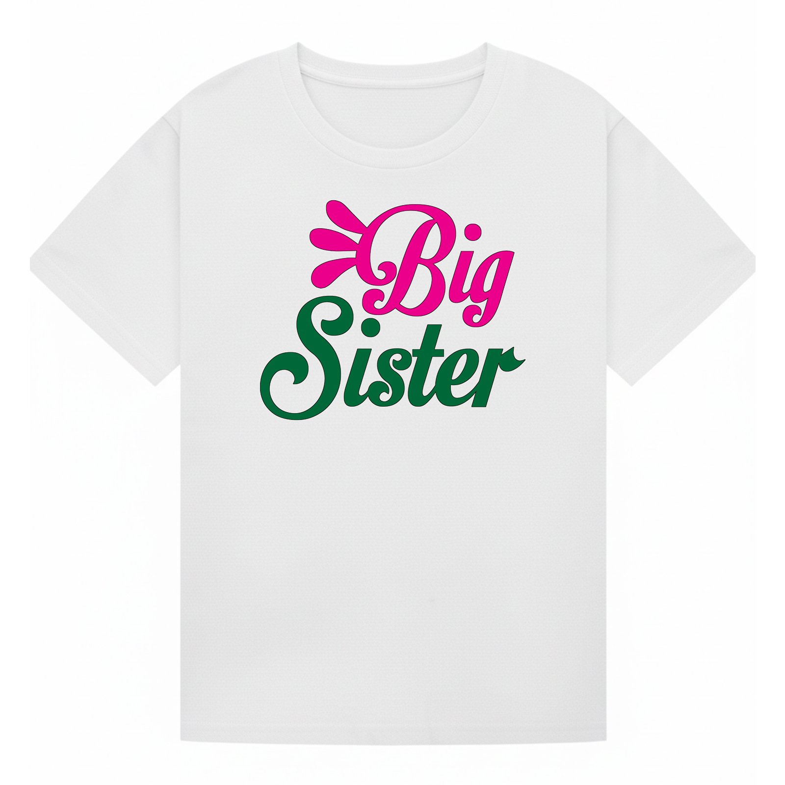 BGSIS55 artwork on white T-shirt