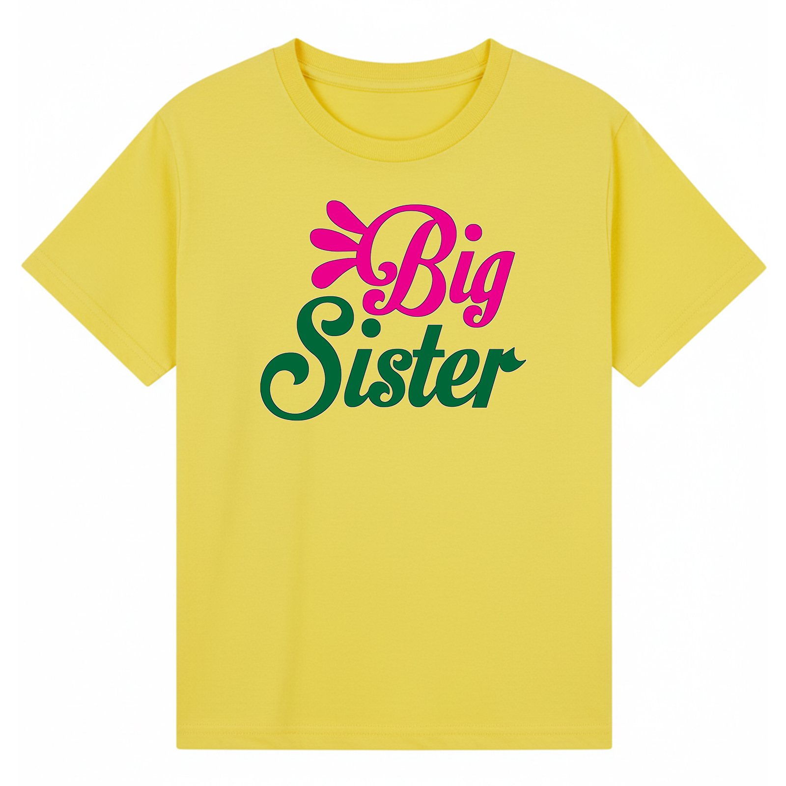 BGSIS55 artwork on yellow T-shirt