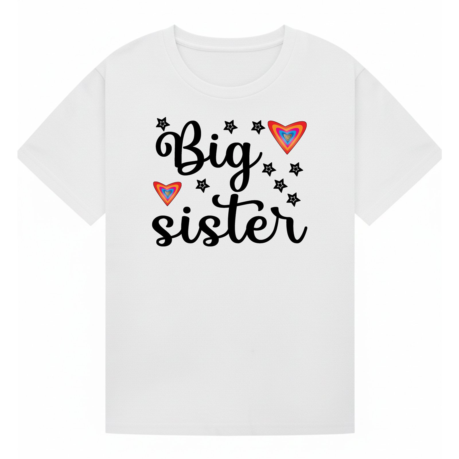 BGSIS56 artwork on white T-shirt