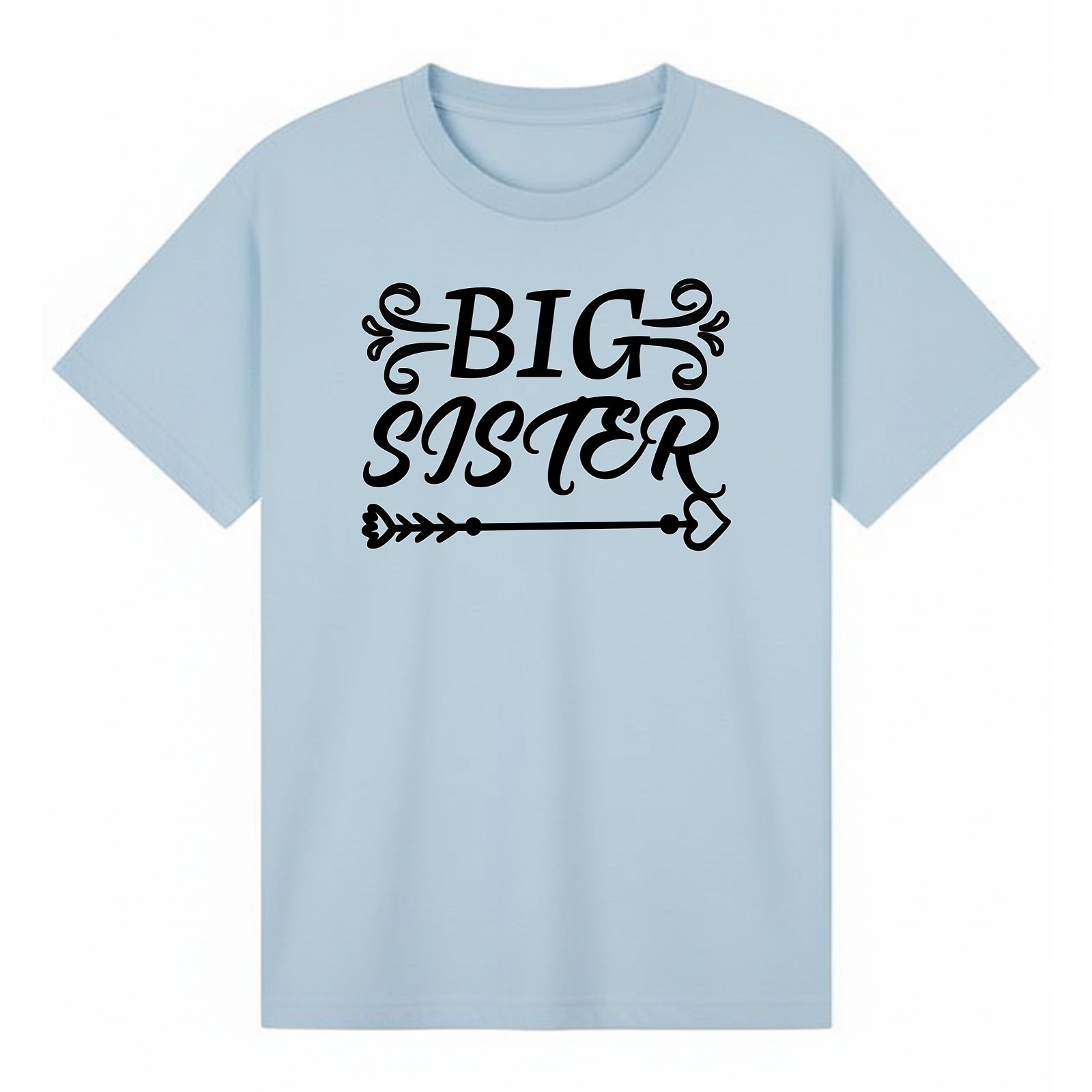 BGSIS58 artwork on light blue T-shirt