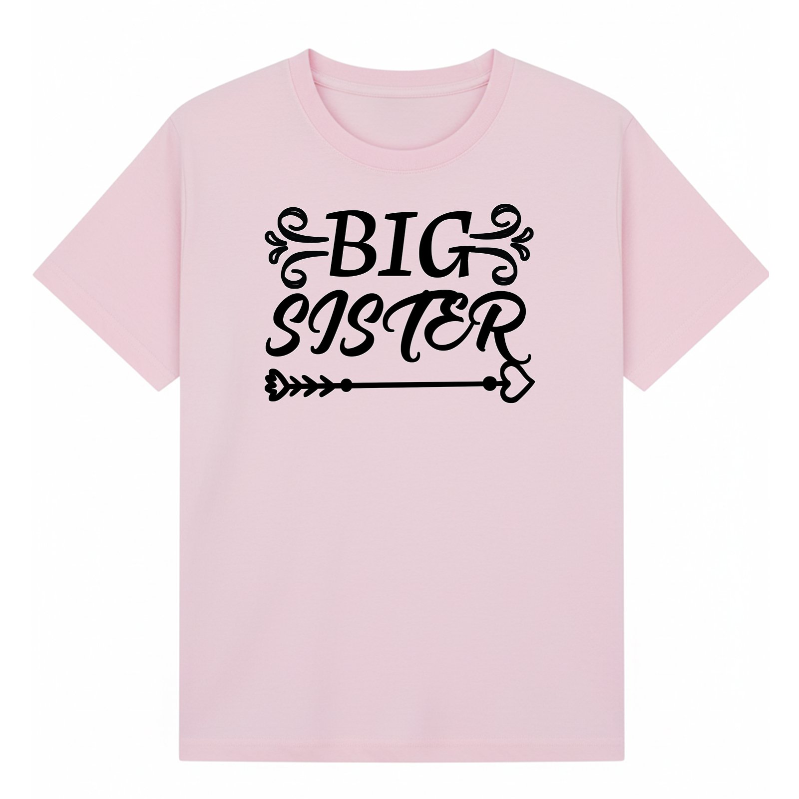 BGSIS58 artwork on light pink T-shirt