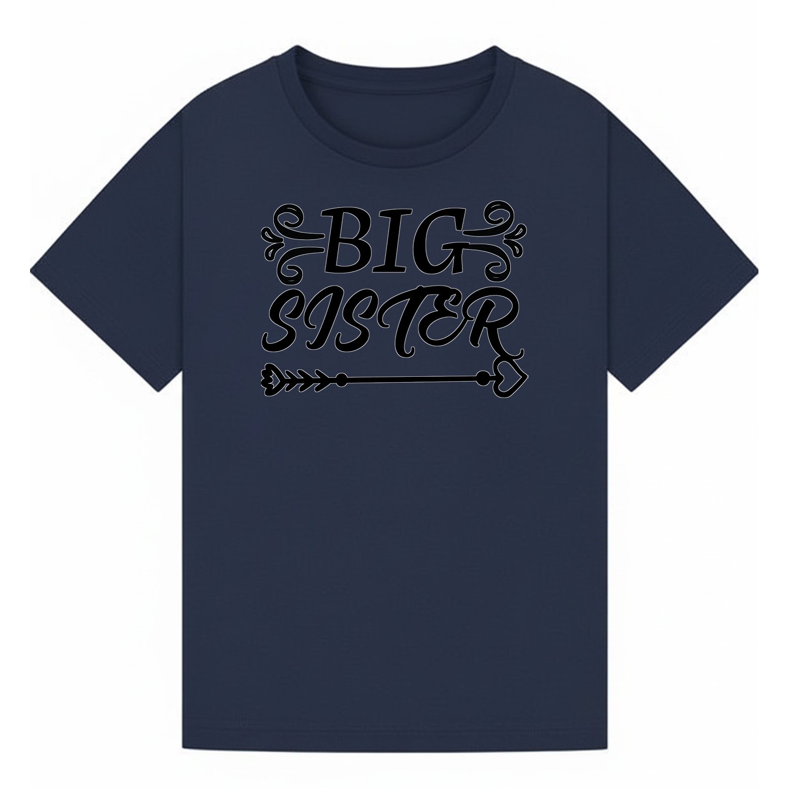 BGSIS58 artwork on navy T-shirt