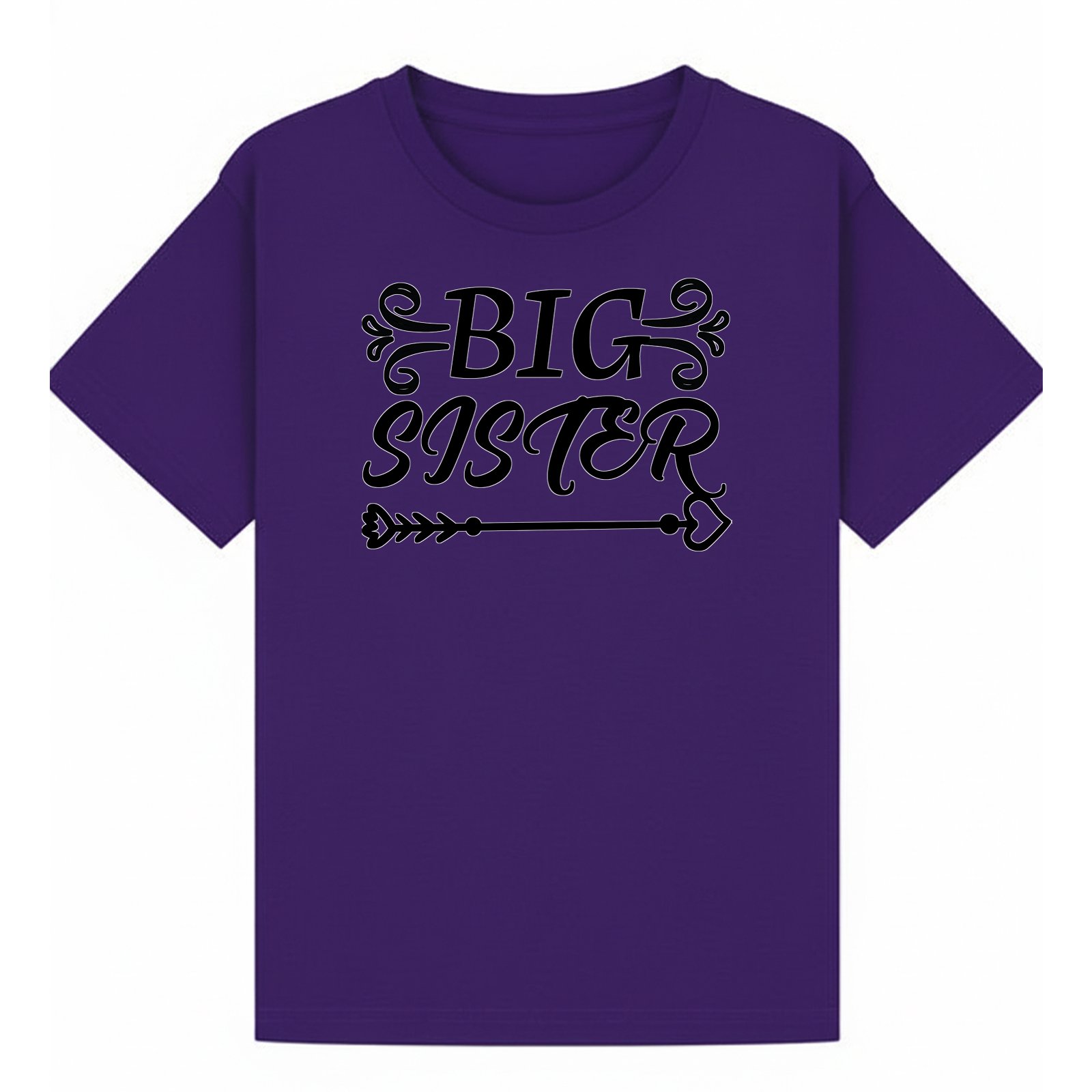 BGSIS58 artwork on purple T-shirt