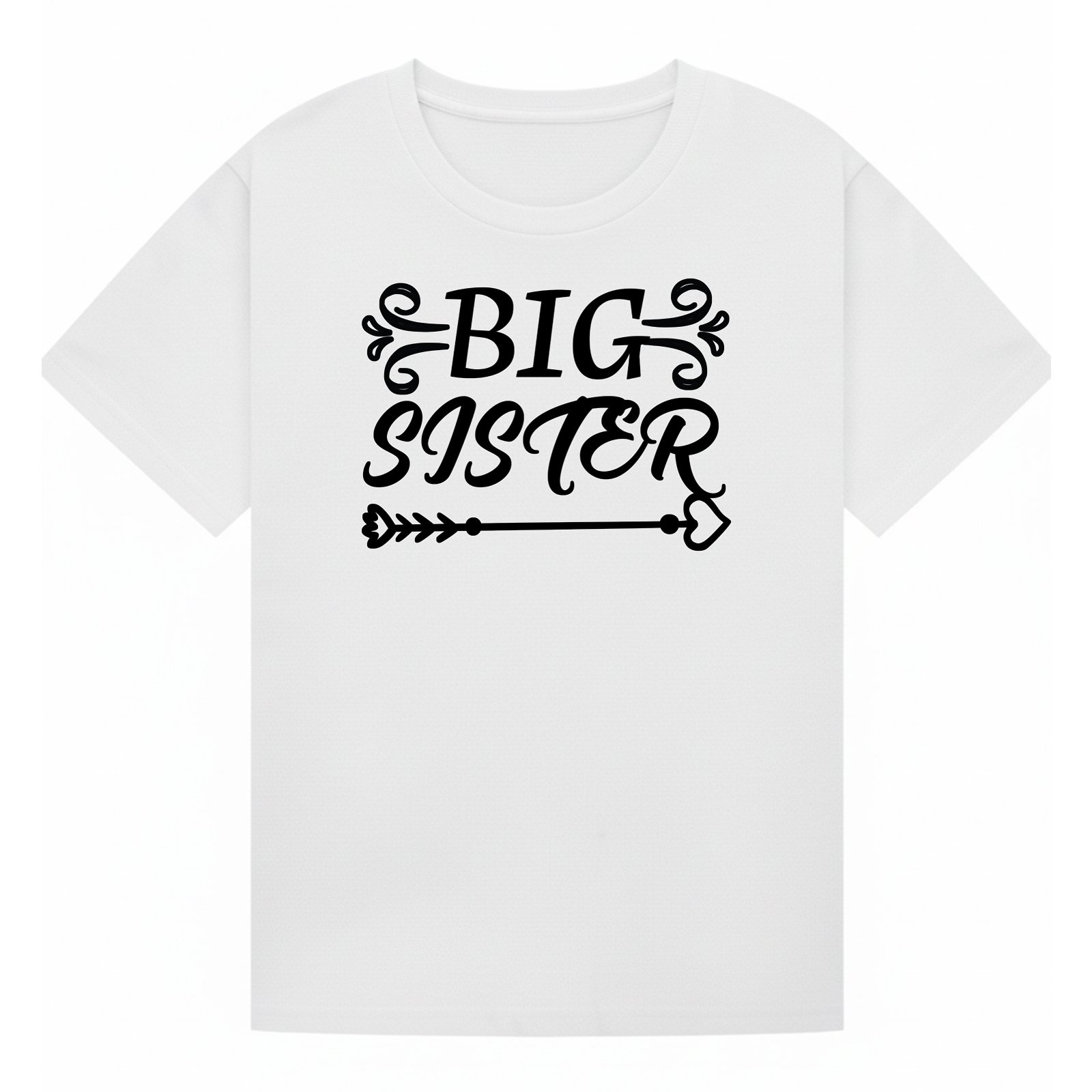 BGSIS58 artwork on white T-shirt