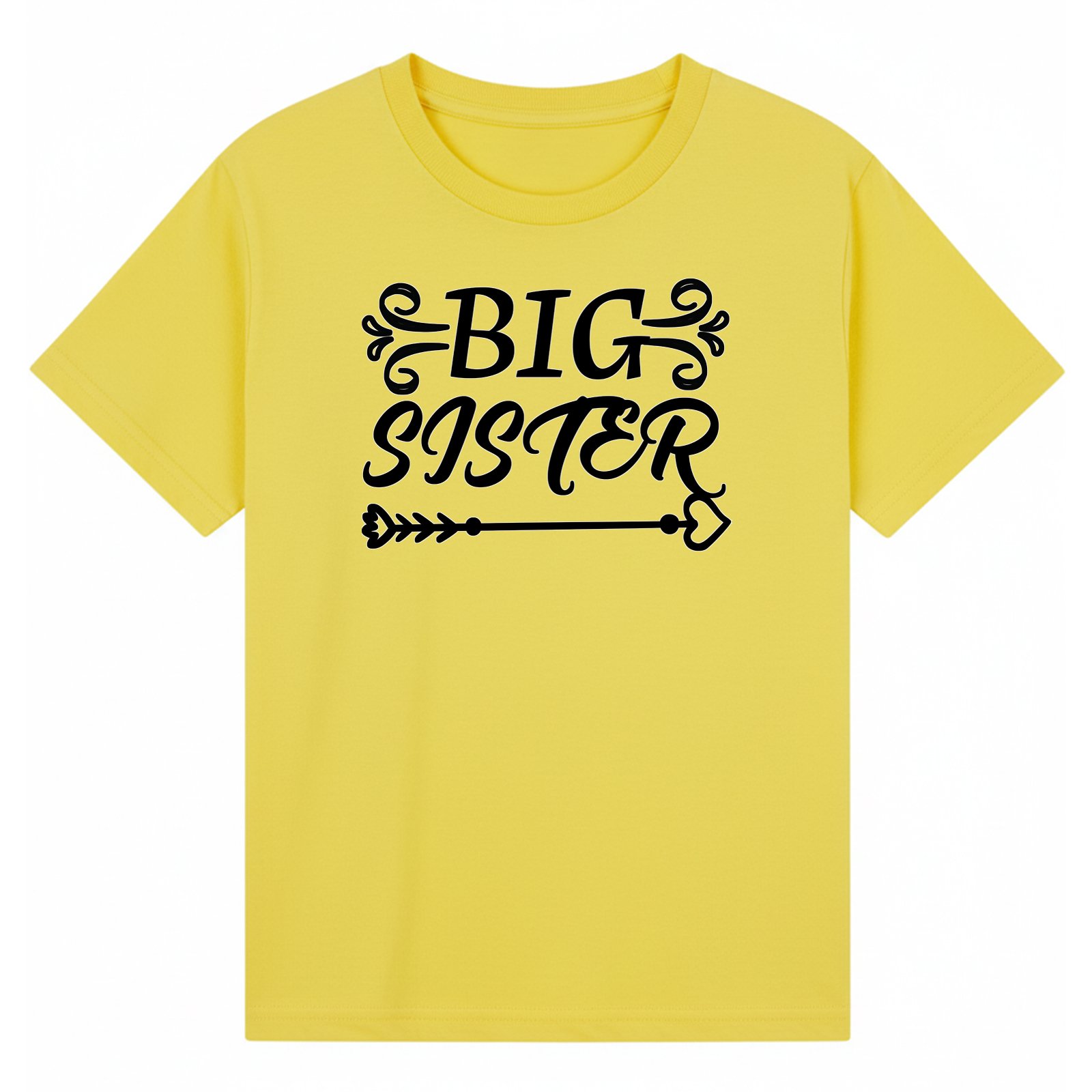 BGSIS58 artwork on yellow T-shirt