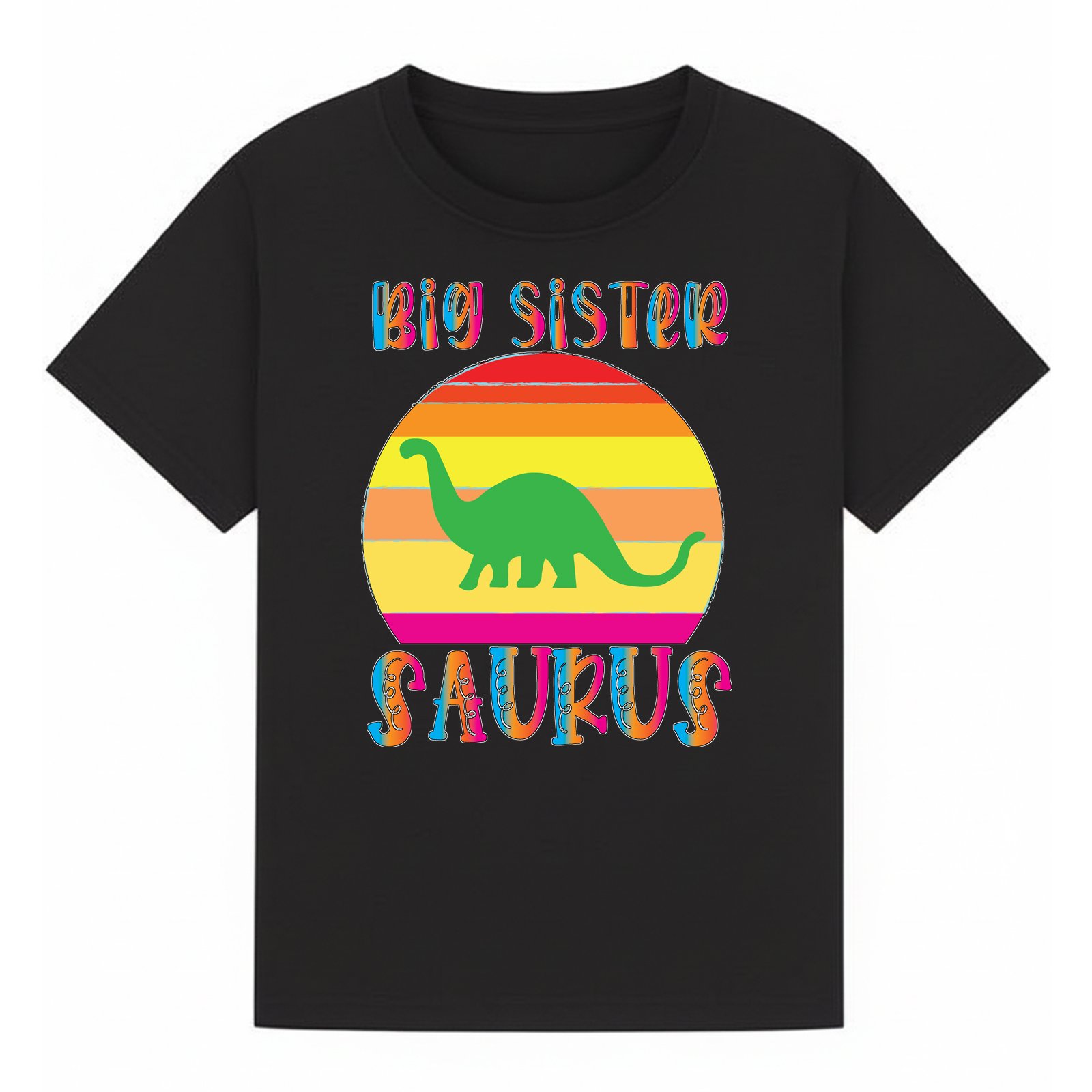 BGSIS61 artwork on black T-shirt