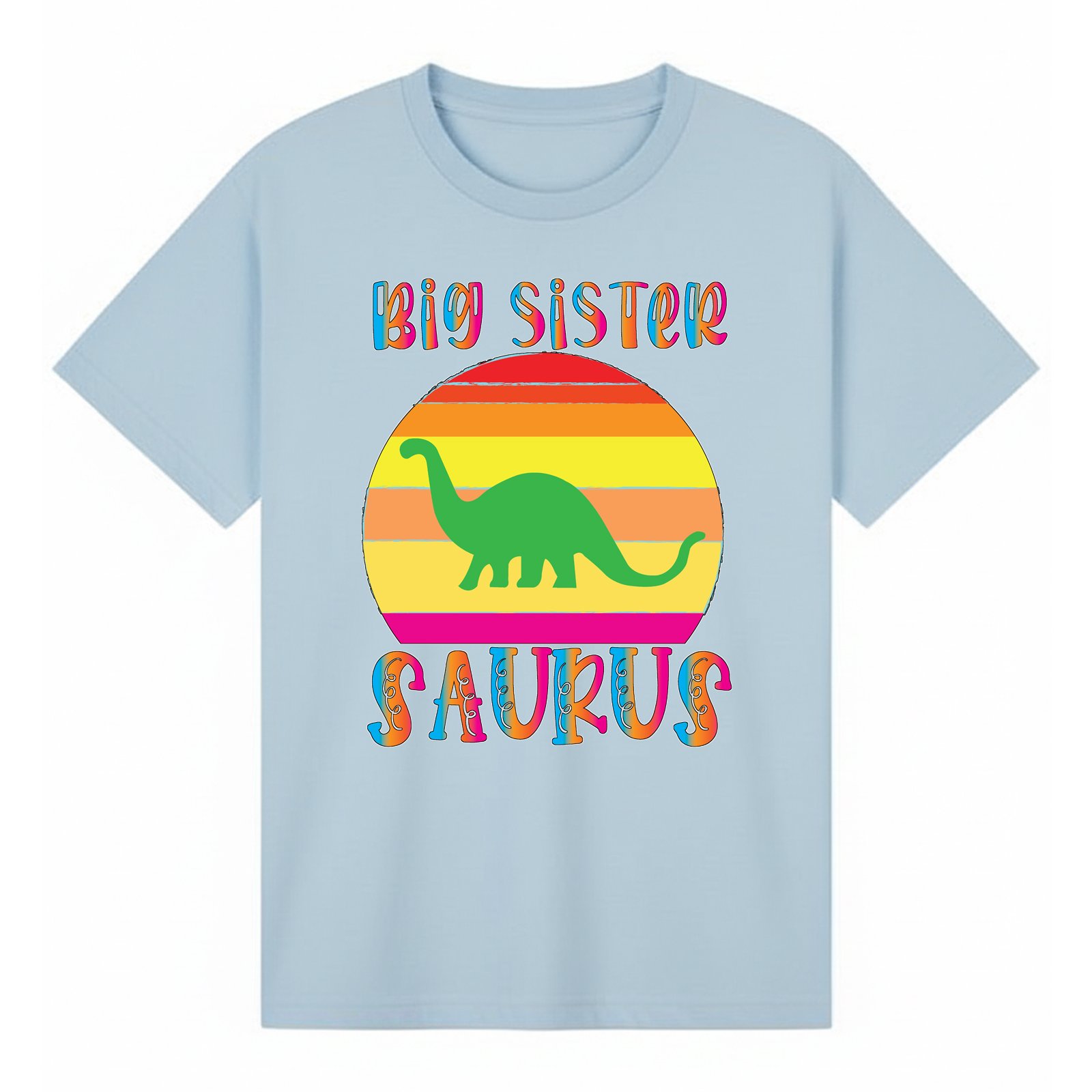 BGSIS61 artwork on light blue T-shirt