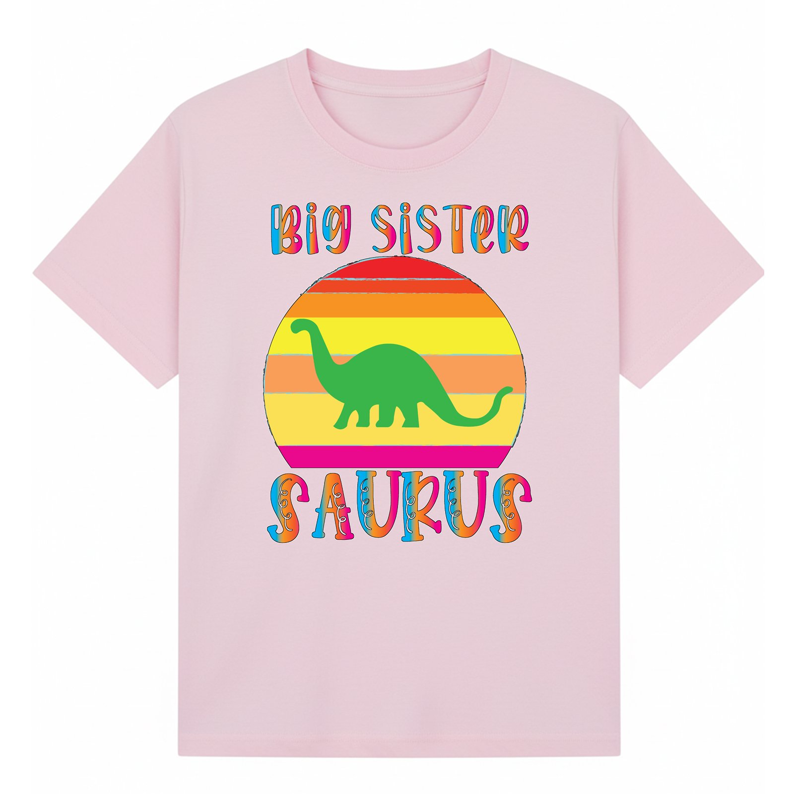 BGSIS61 artwork on light pink T-shirt