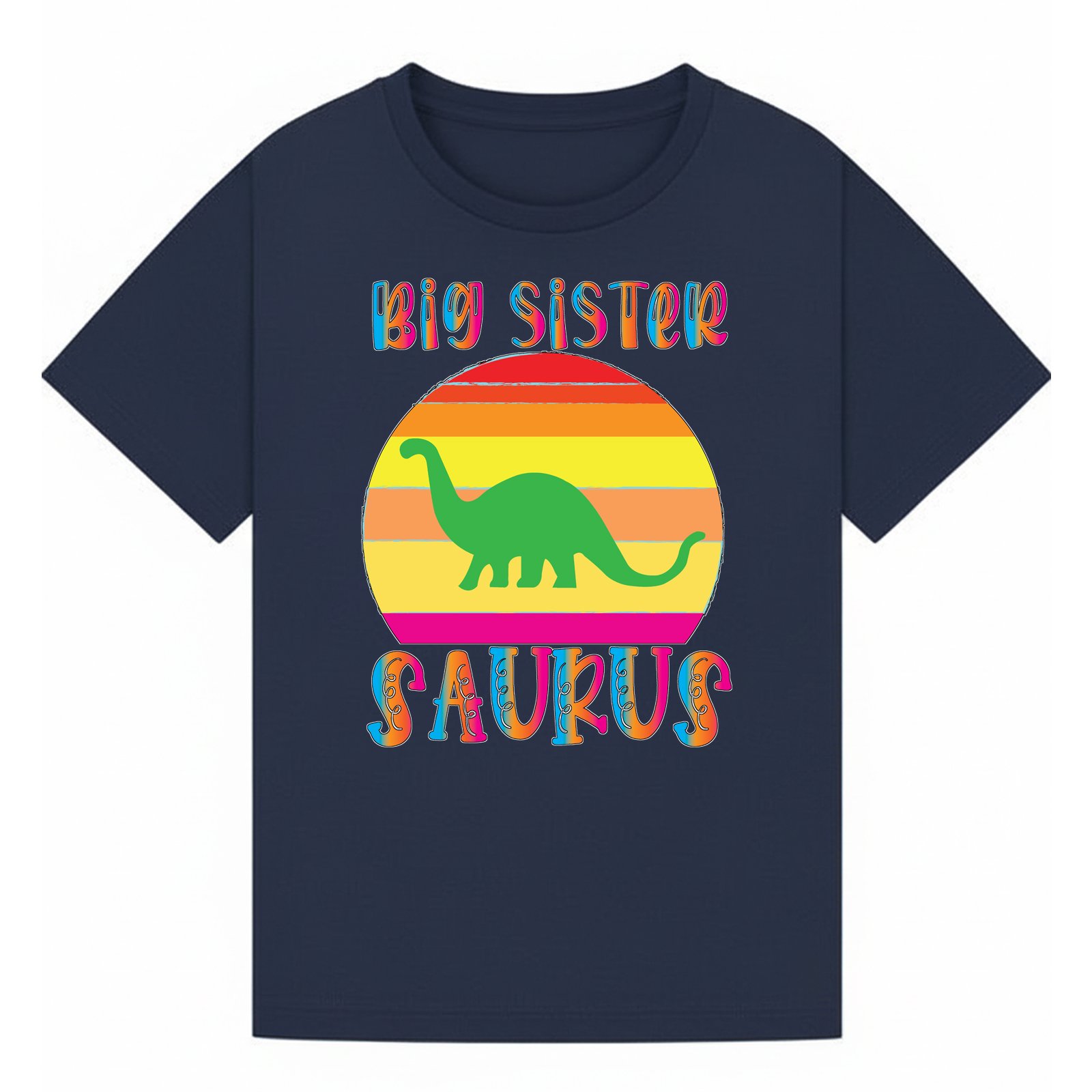 BGSIS61 artwork on navy T-shirt