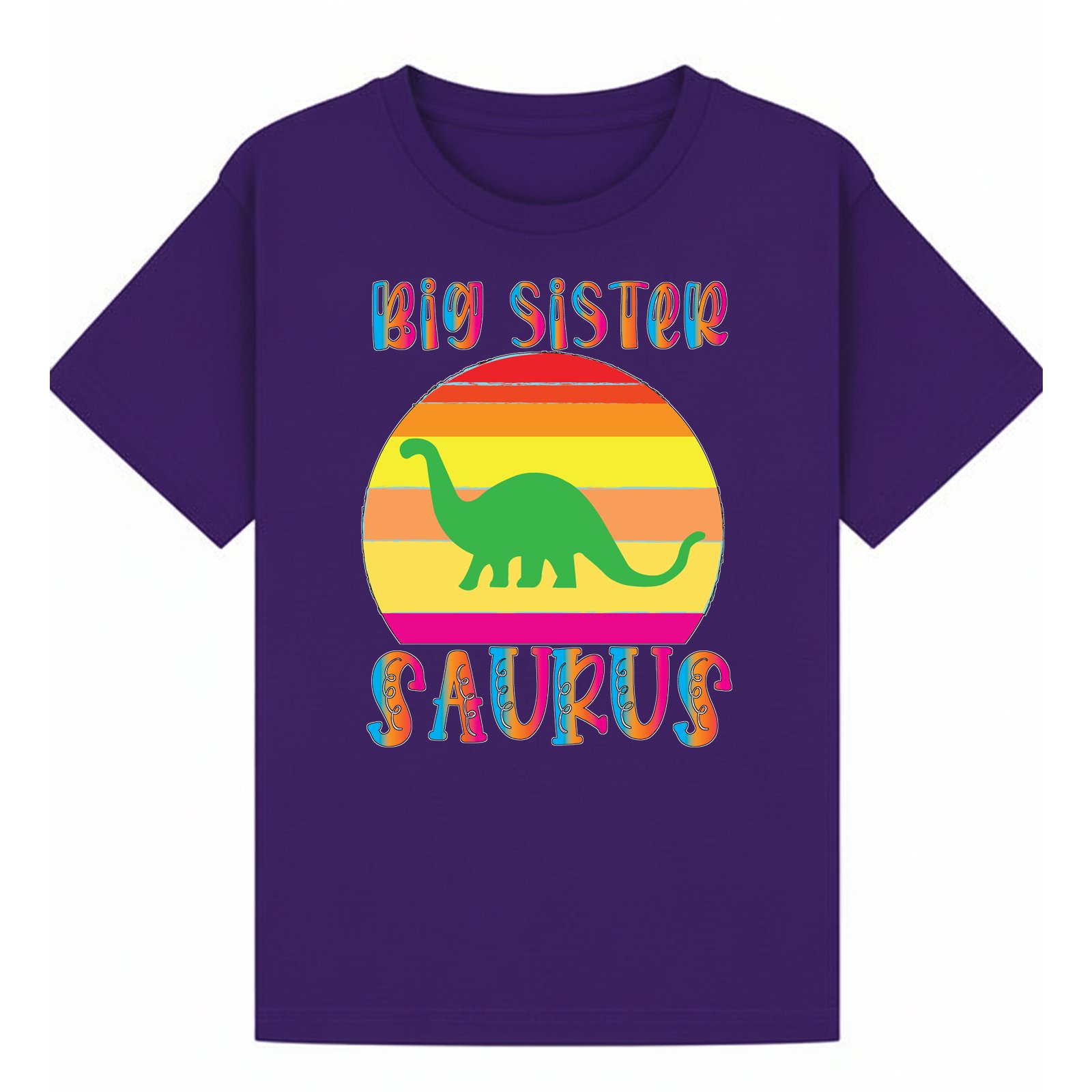 BGSIS61 artwork on purple T-shirt