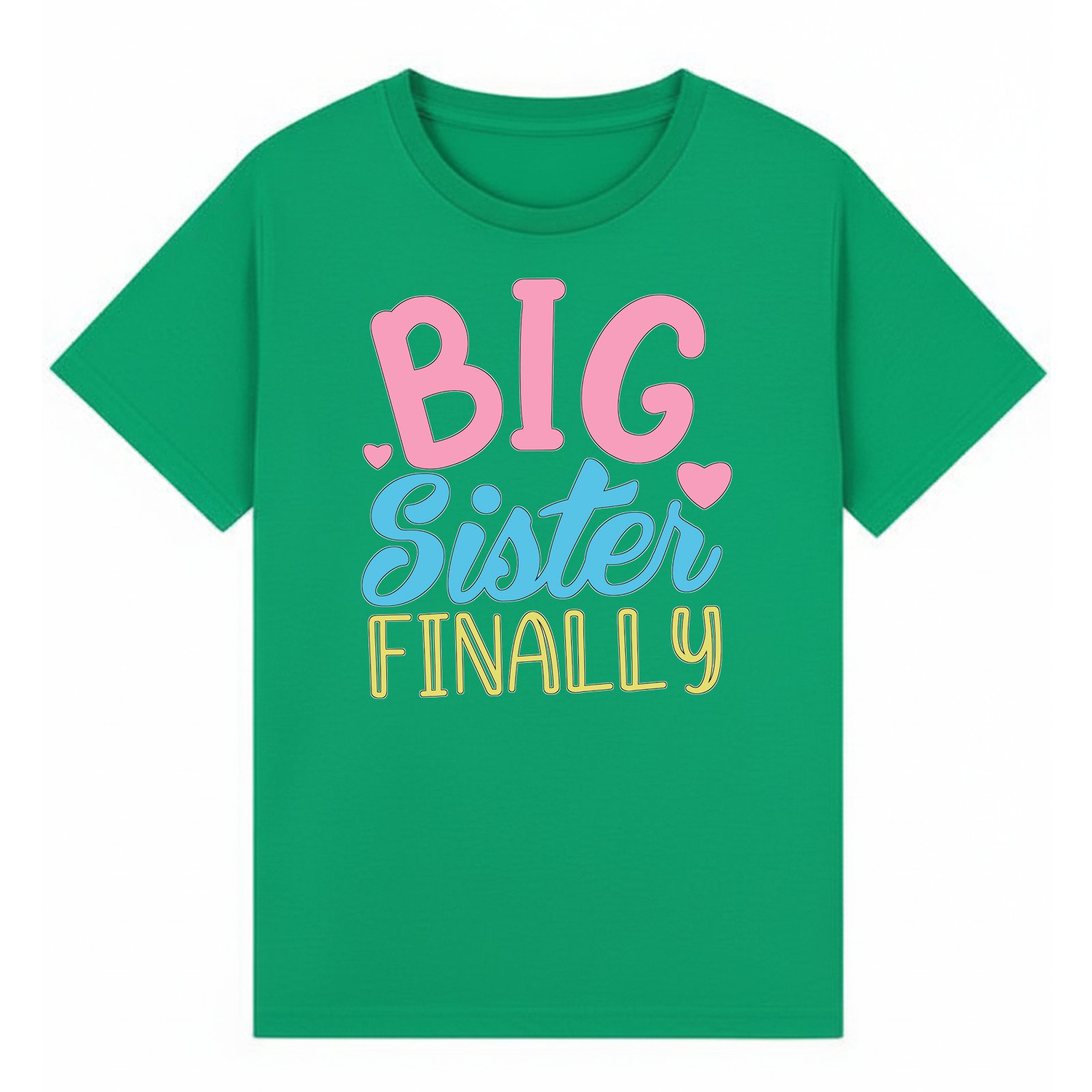BGSIS62 artwork on irish green T-shirt