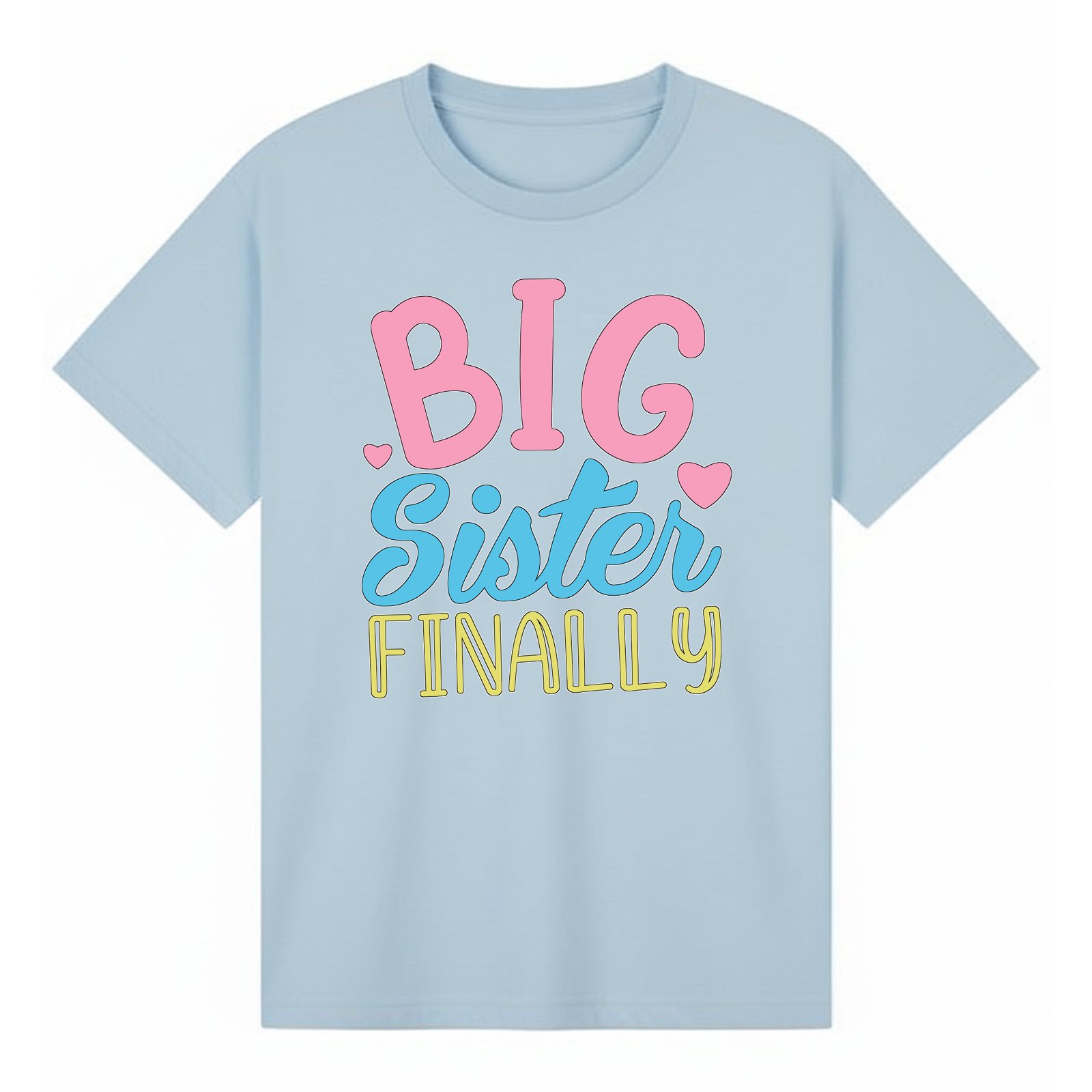 BGSIS62 artwork on light blue T-shirt