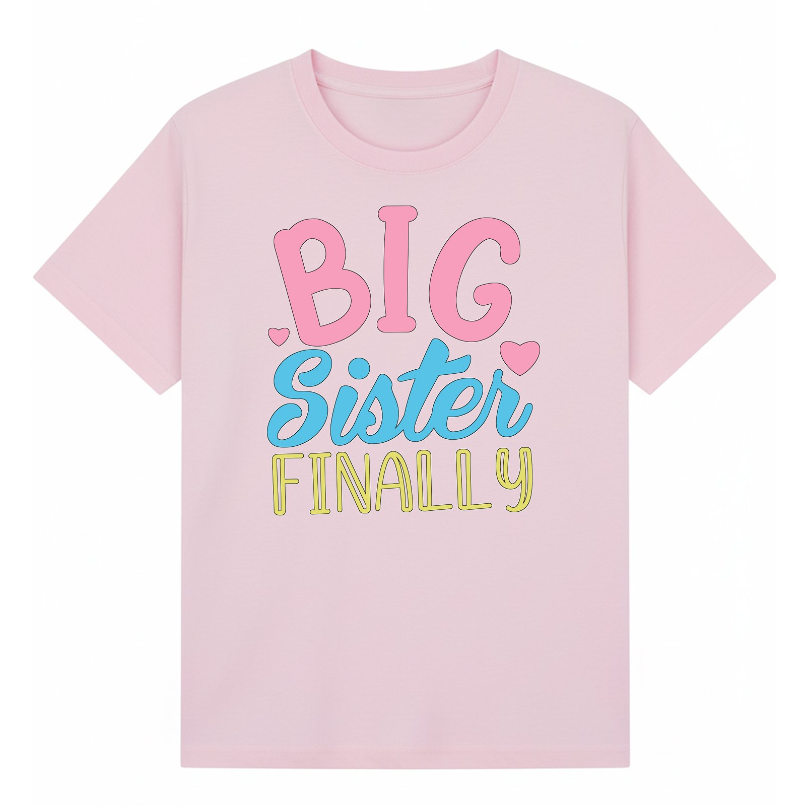 BGSIS62 artwork on light pink T-shirt