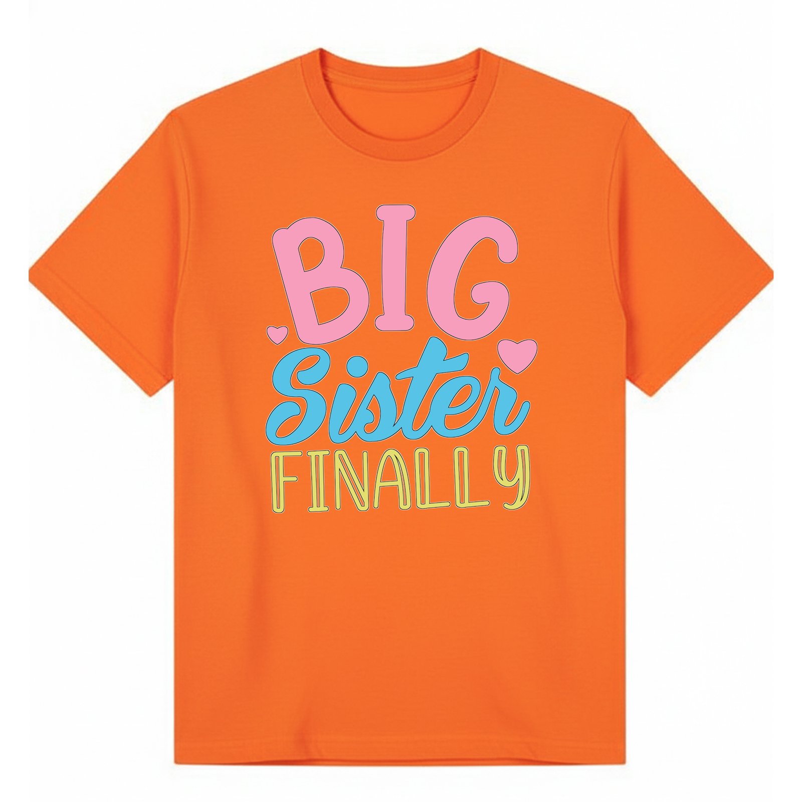 BGSIS62 artwork on orange T-shirt