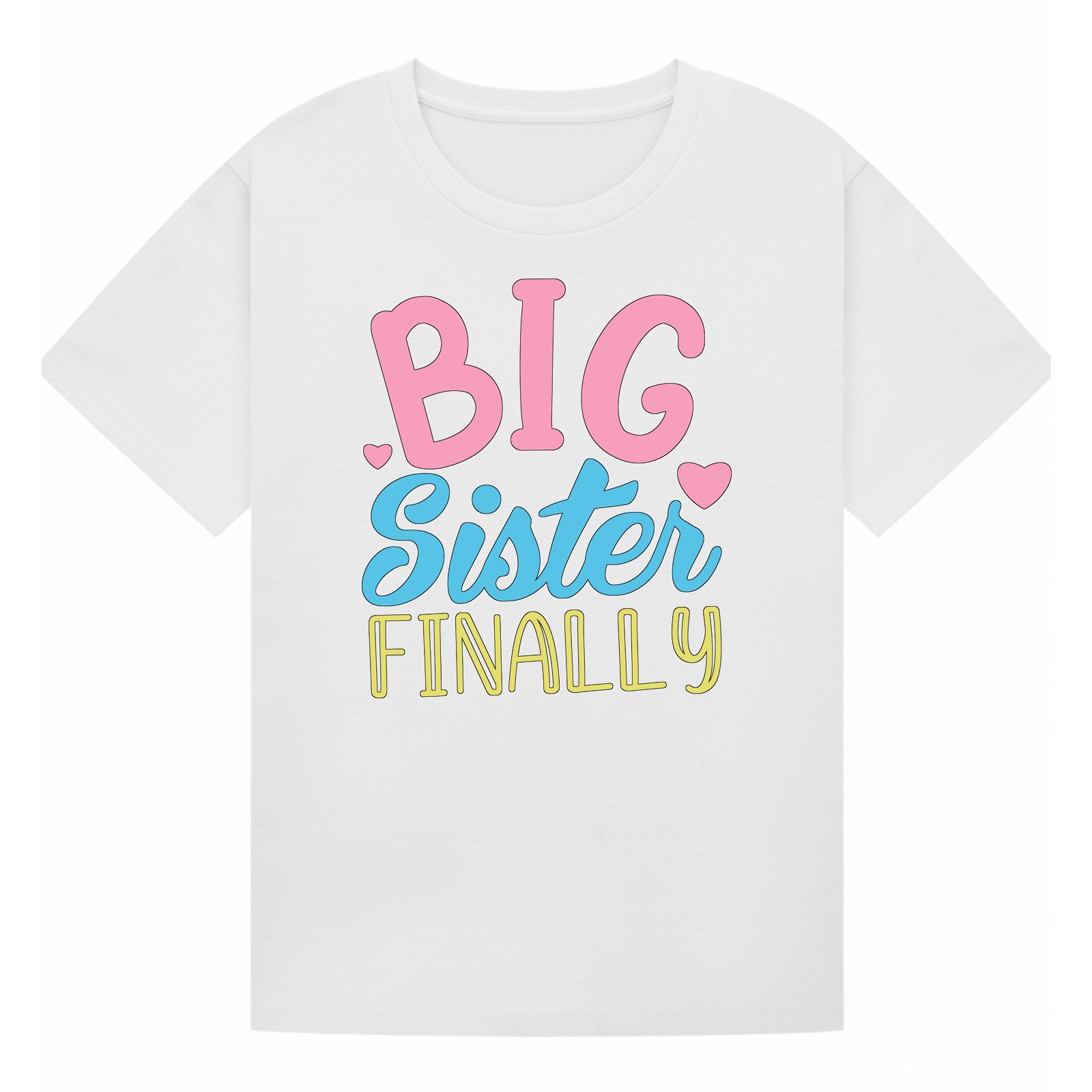 BGSIS62 artwork on white T-shirt