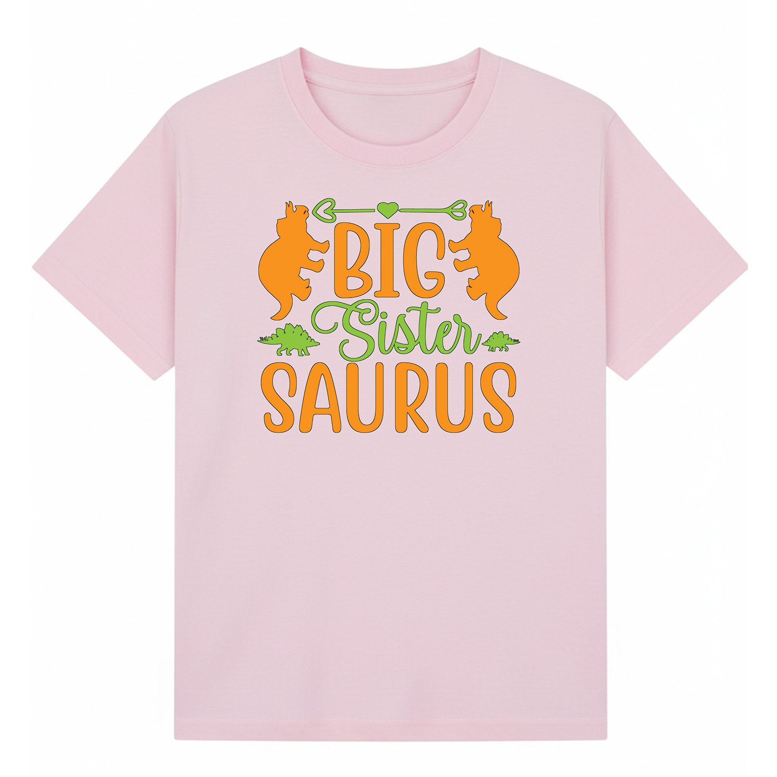 BGSIS63 artwork on light pink T-shirt