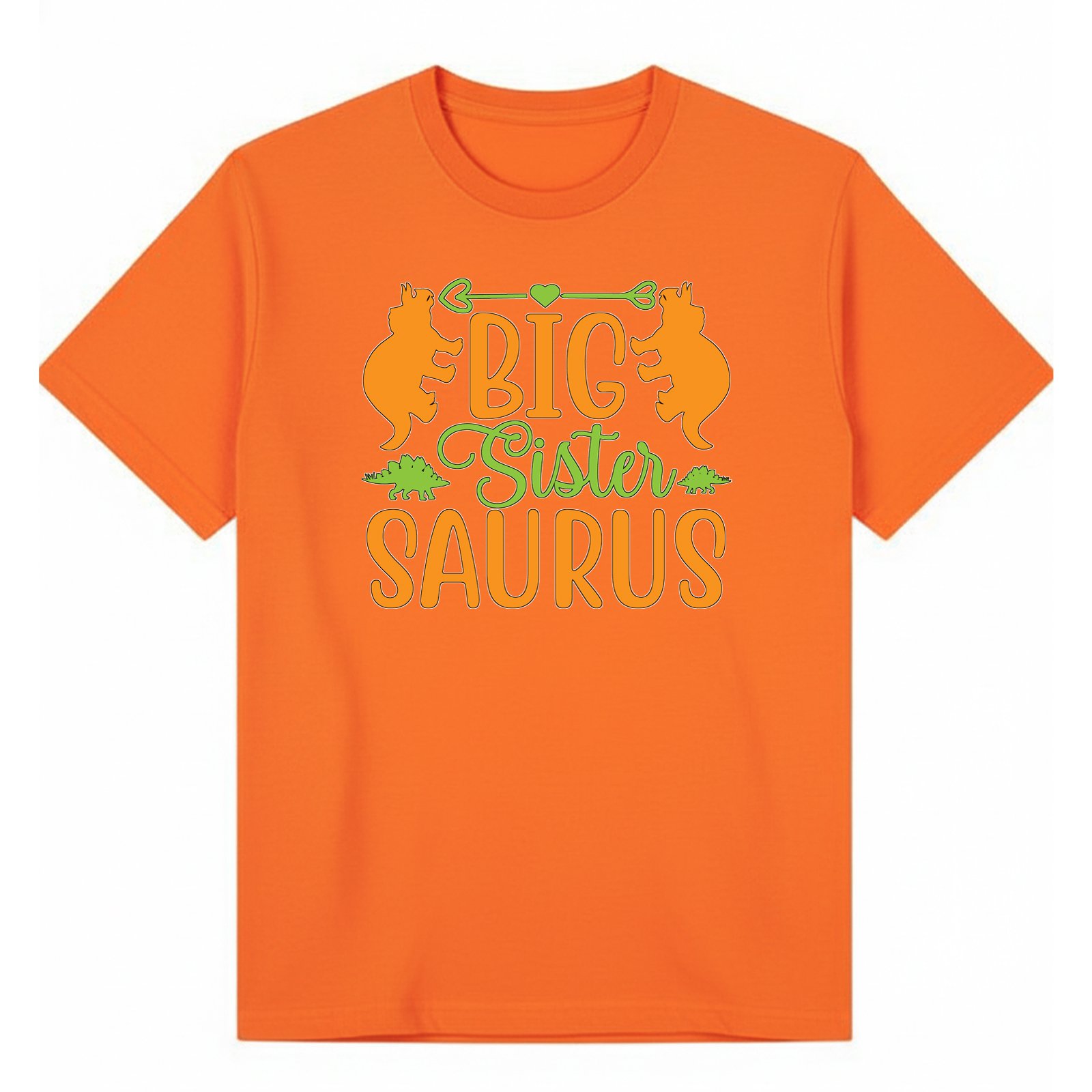BGSIS63 artwork on orange T-shirt