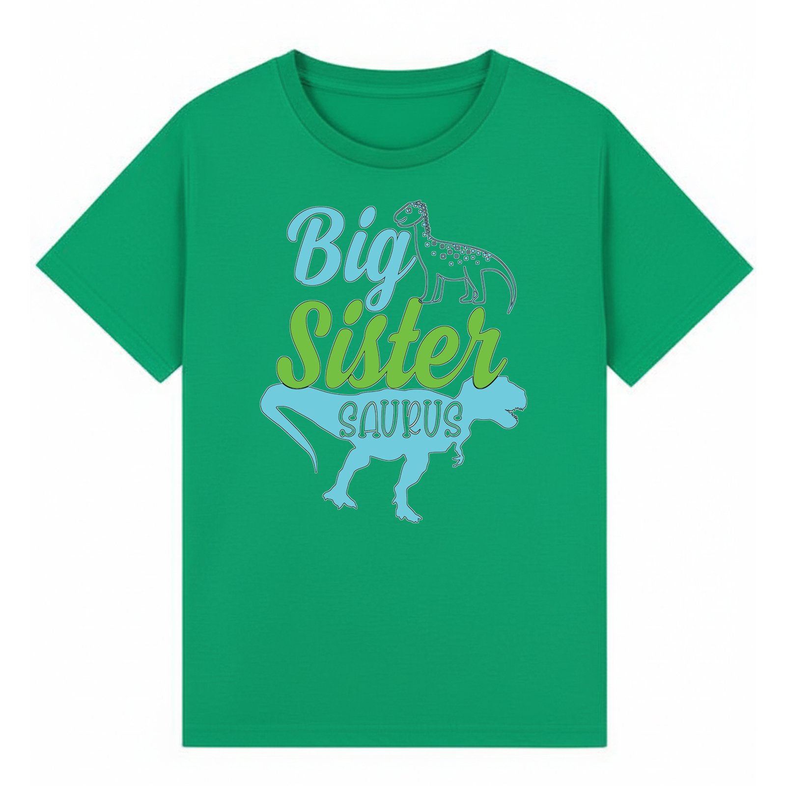 BGSIS64 artwork on irish green T-shirt