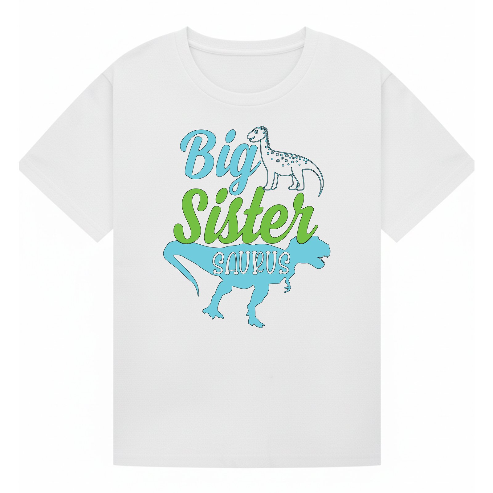 BGSIS64 artwork on white T-shirt