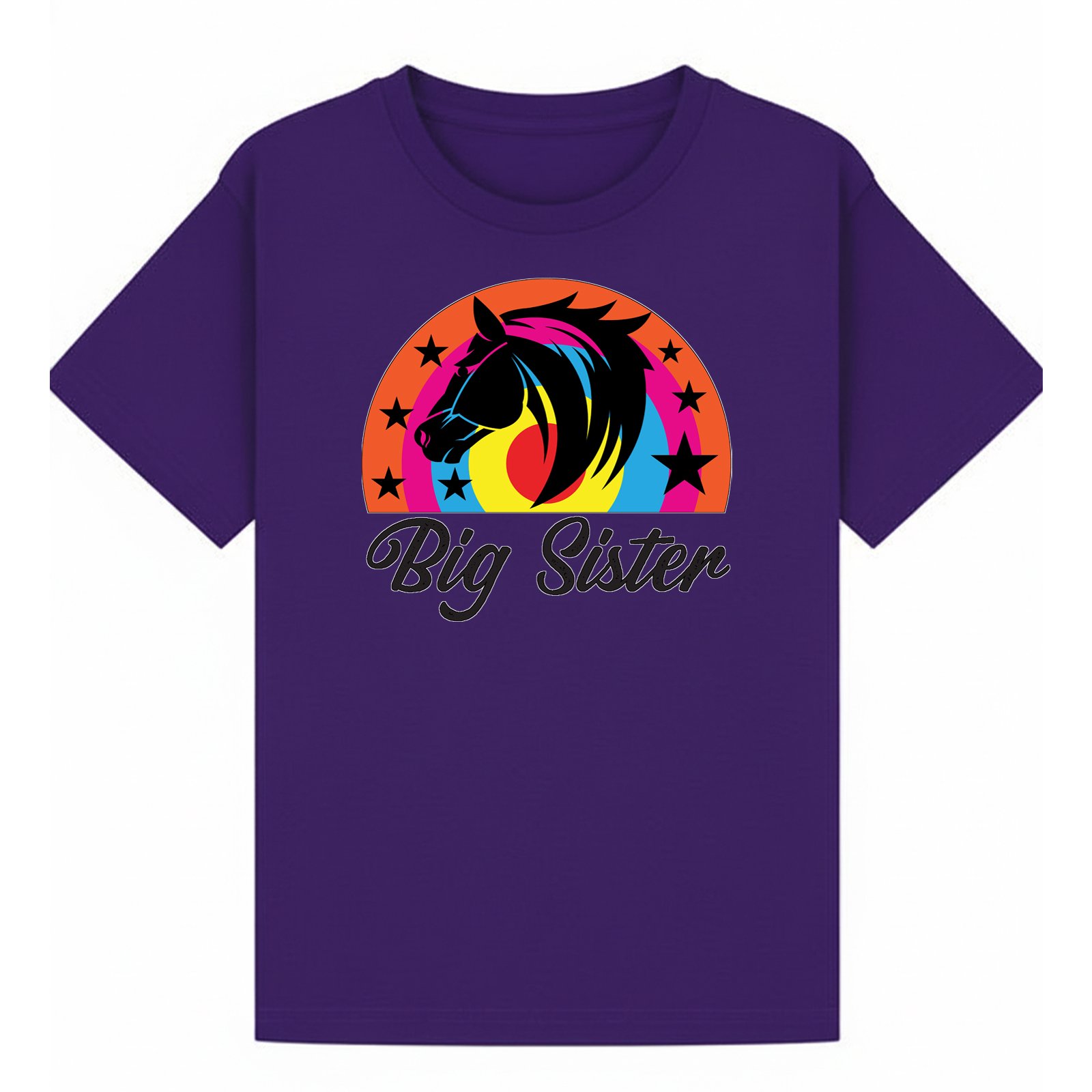 BGSIS65 artwork on purple T-shirt