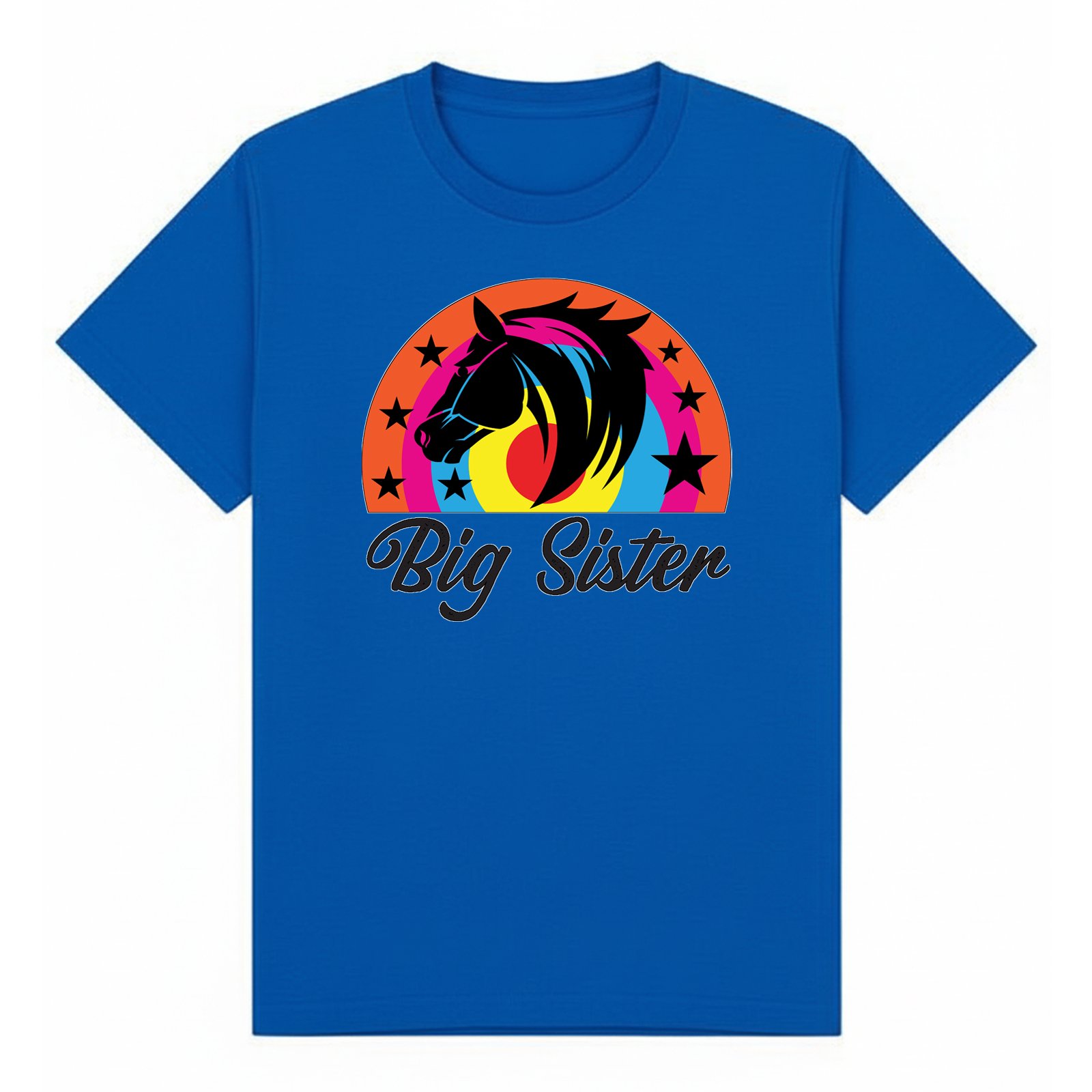 BGSIS65 artwork on royal T-shirt