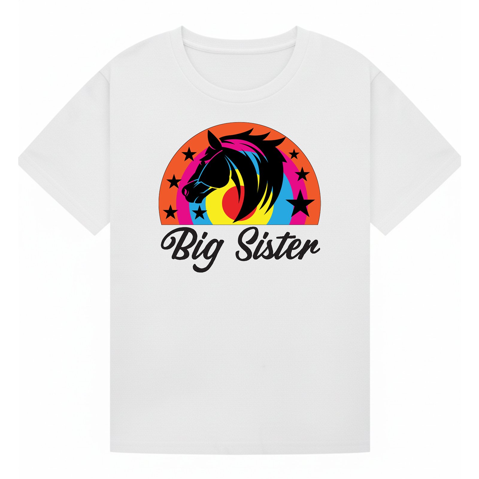 BGSIS65 artwork on white T-shirt