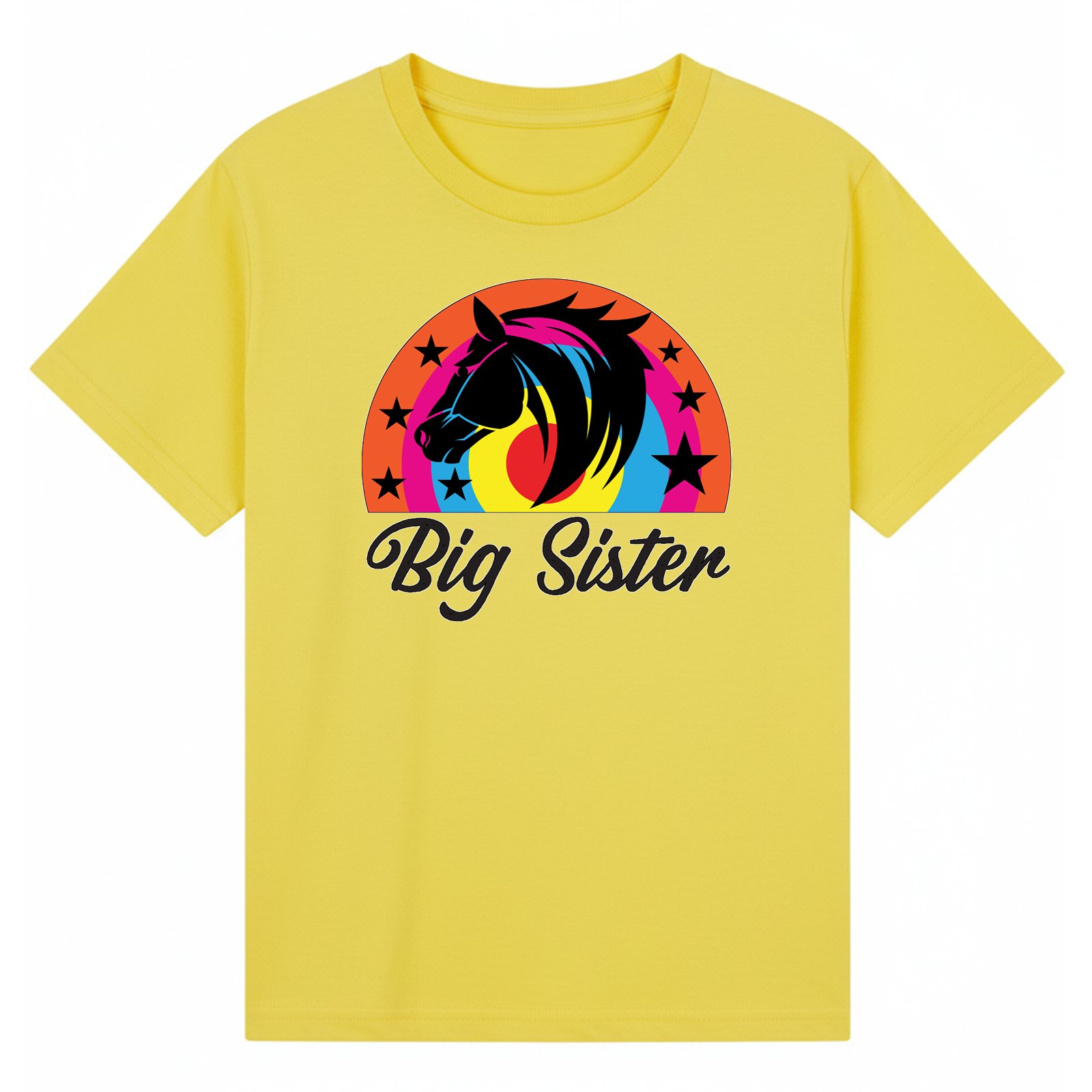 BGSIS65 artwork on yellow T-shirt