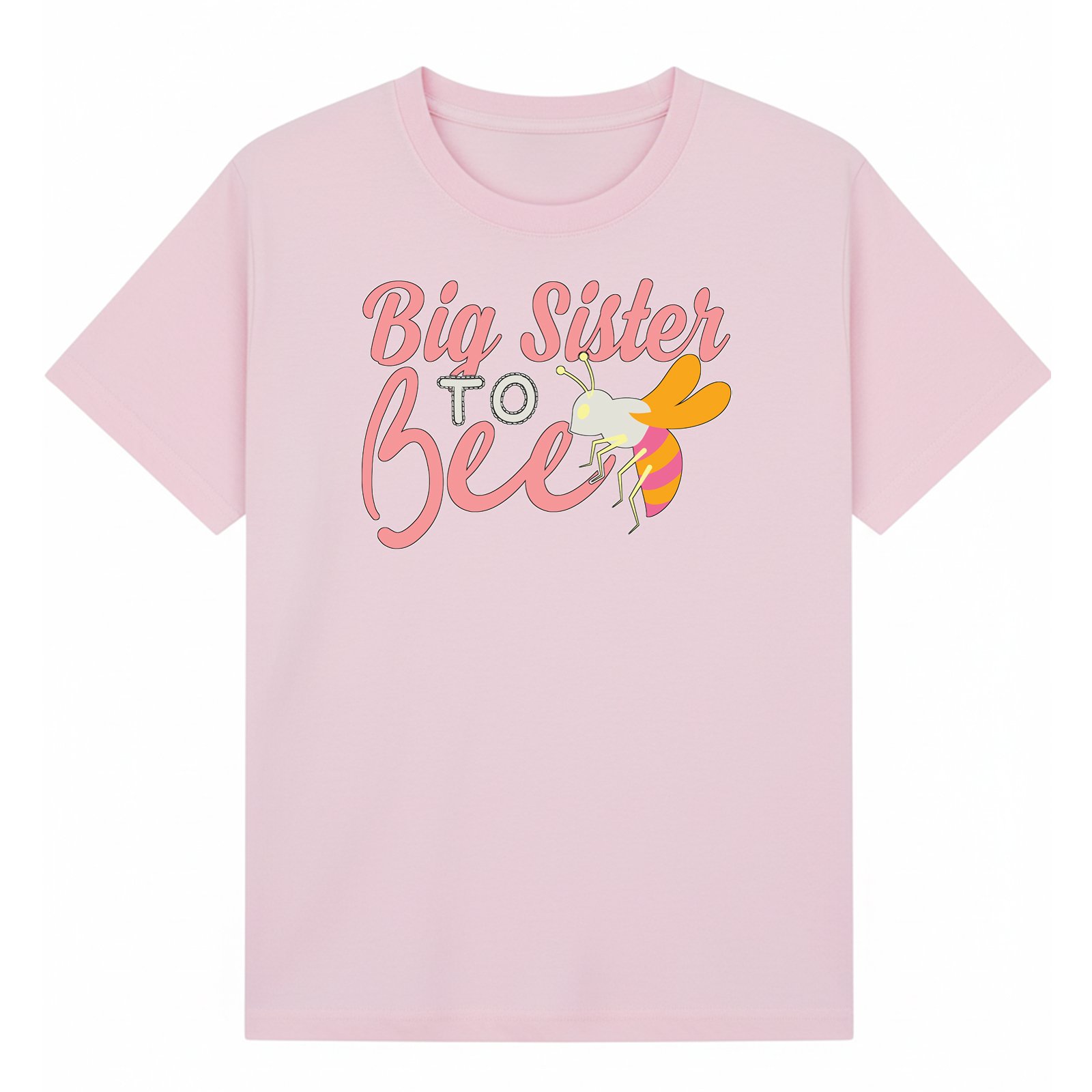 BGSIS66 artwork on light pink T-shirt