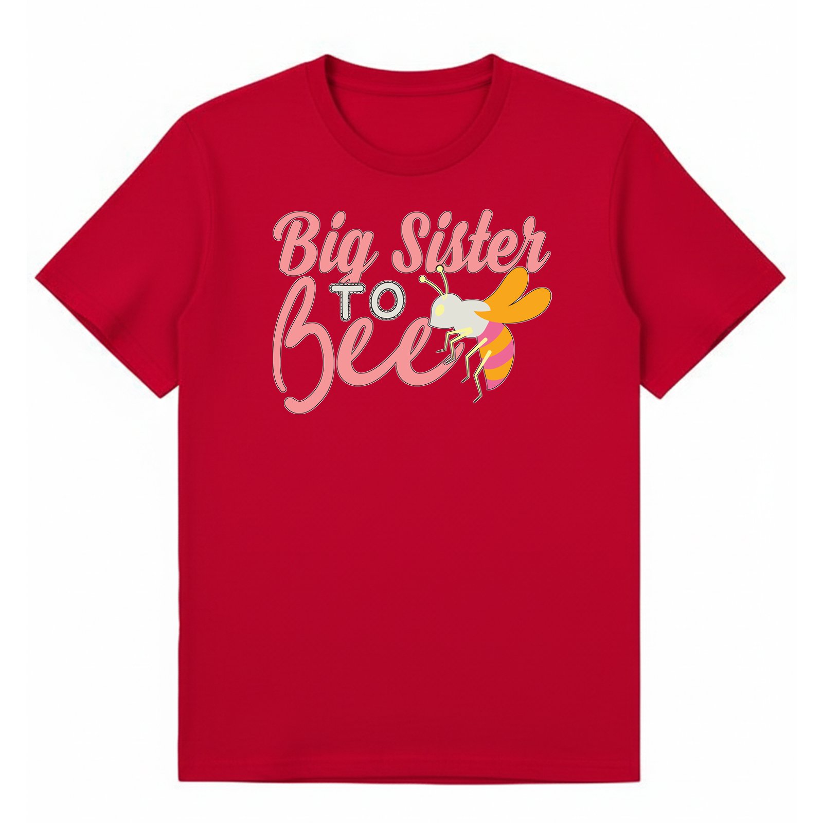 BGSIS66 artwork on red T-shirt
