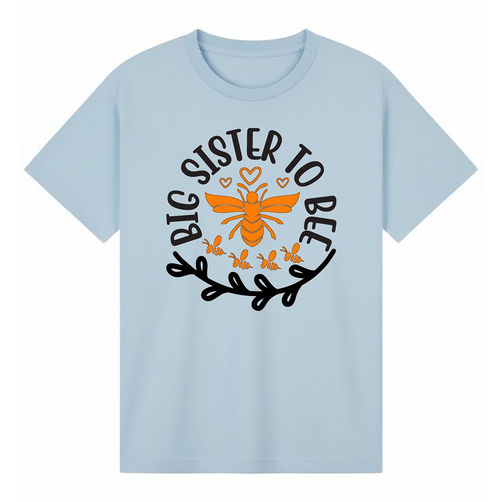 BGSIS68 artwork on light blue T-shirt