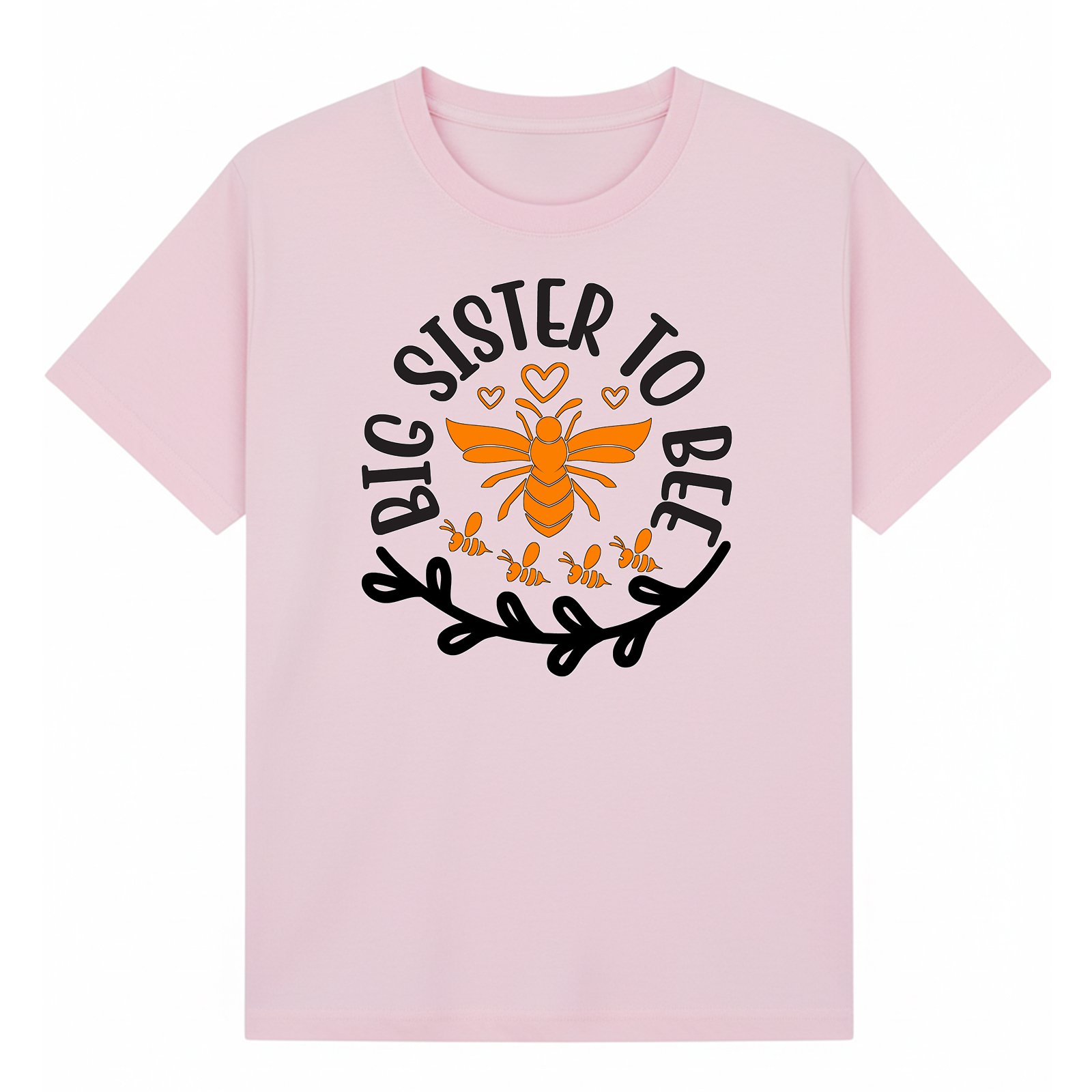 BGSIS68 artwork on light pink T-shirt