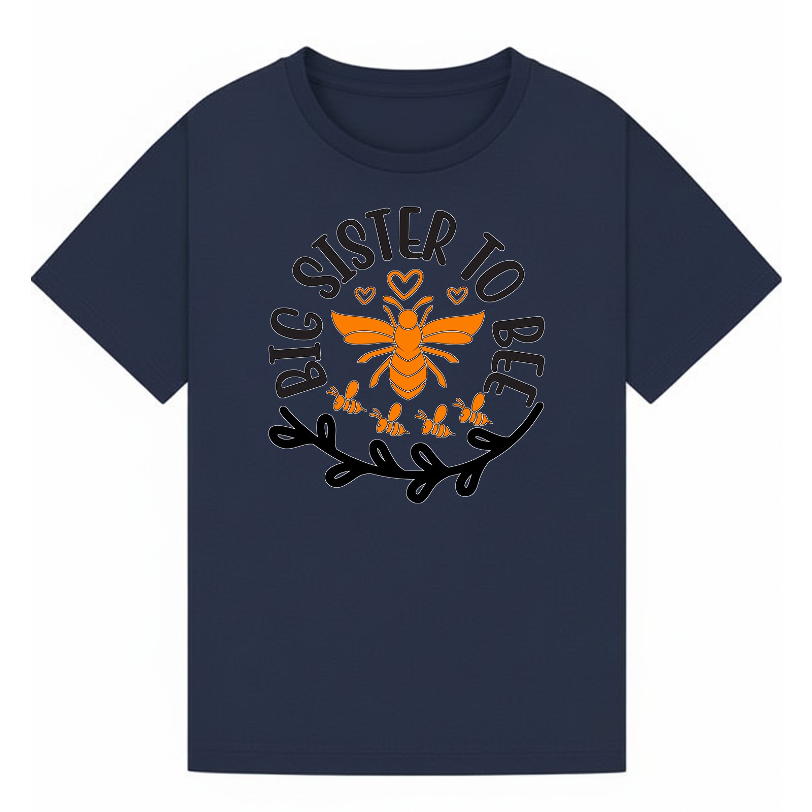 BGSIS68 artwork on navy T-shirt