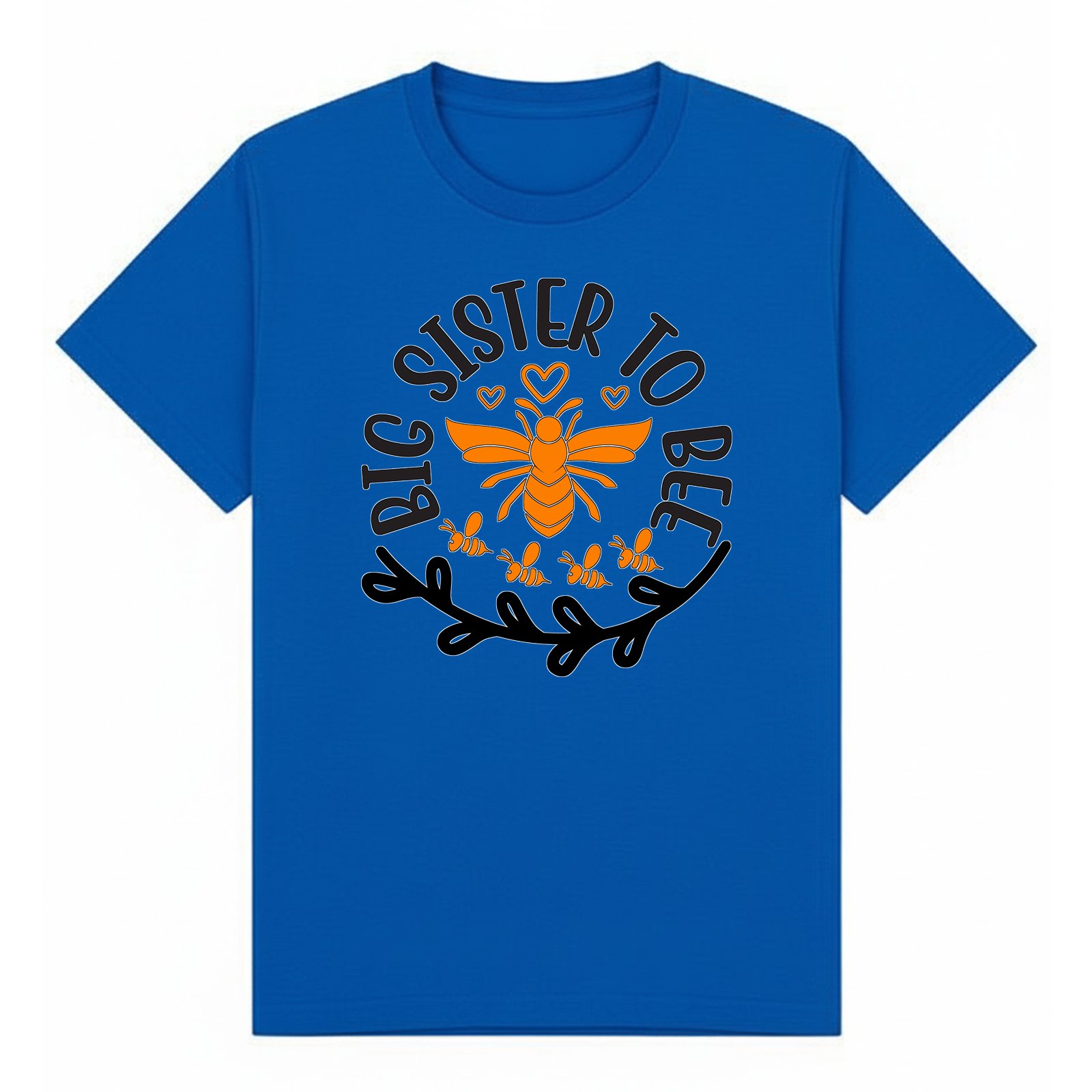 BGSIS68 artwork on royal T-shirt