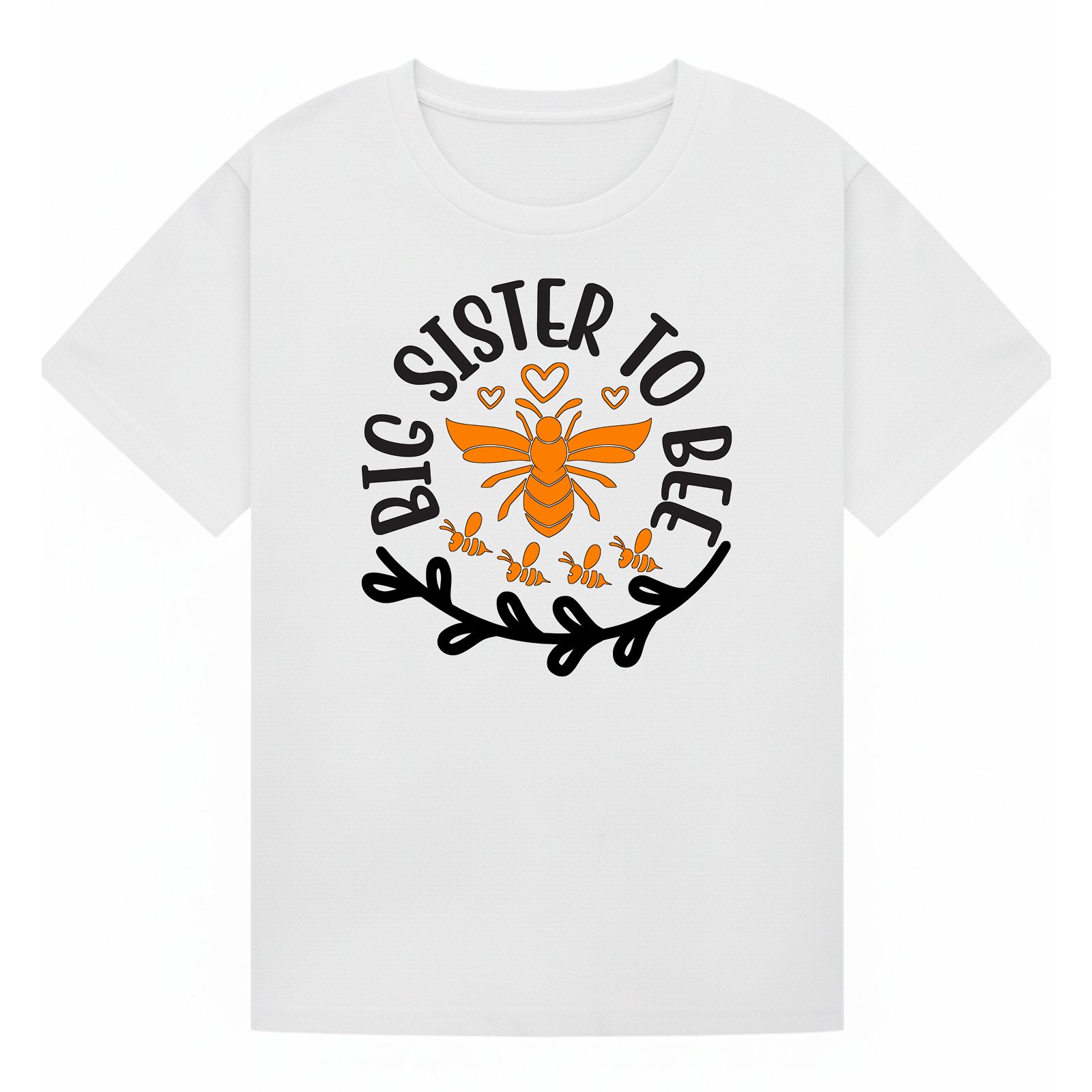 BGSIS68 artwork on white T-shirt