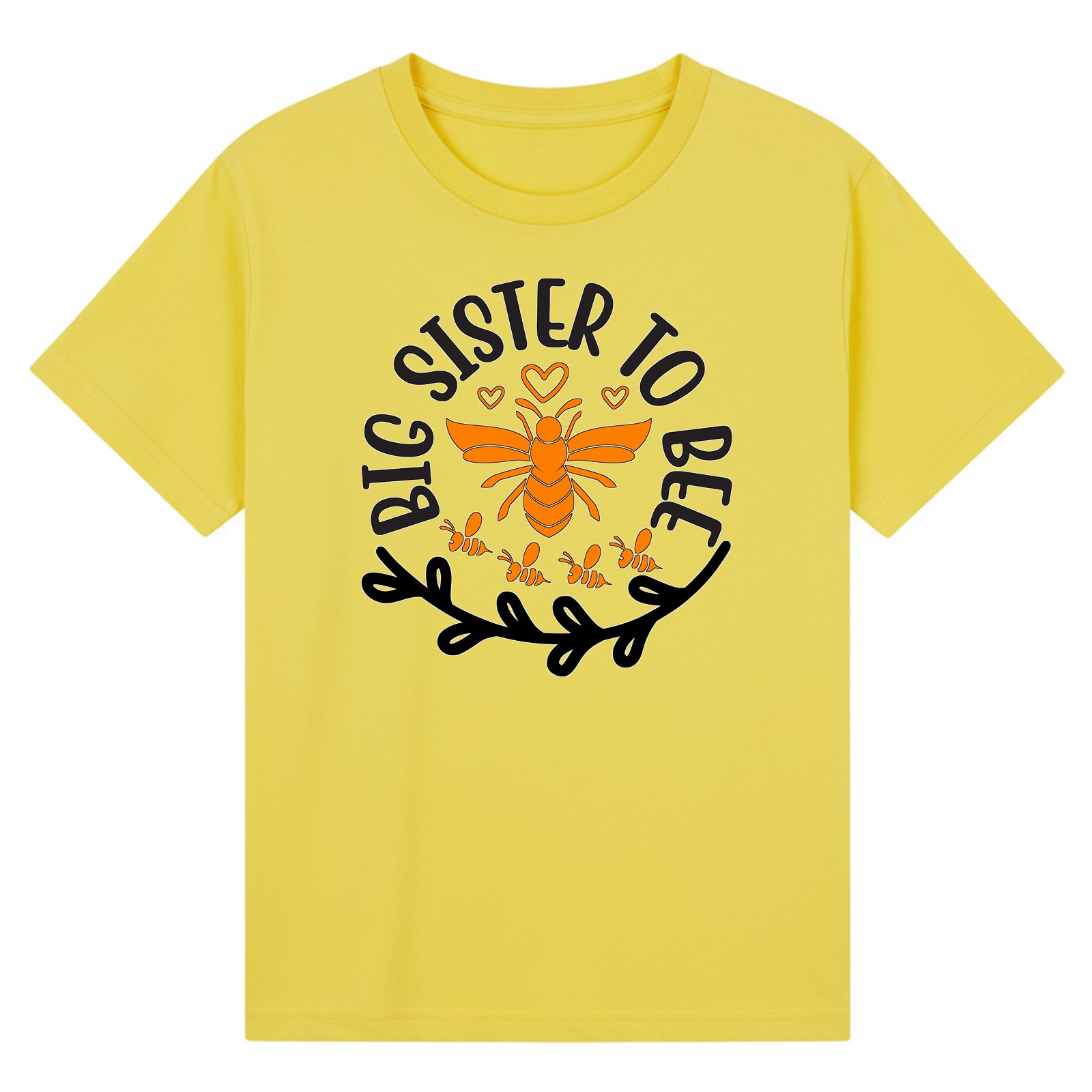 BGSIS68 artwork on yellow T-shirt