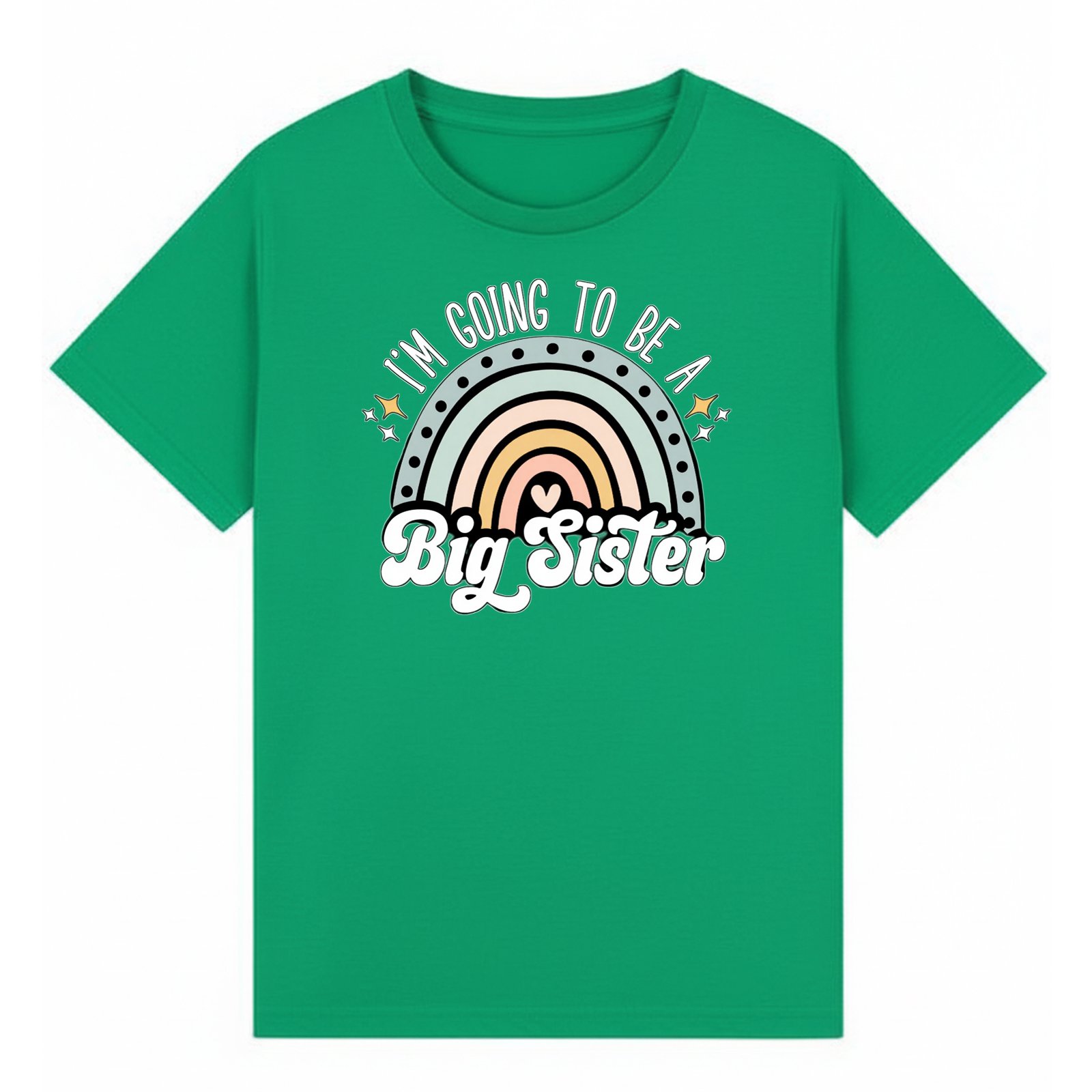 BGSIS69 artwork on irish green T-shirt