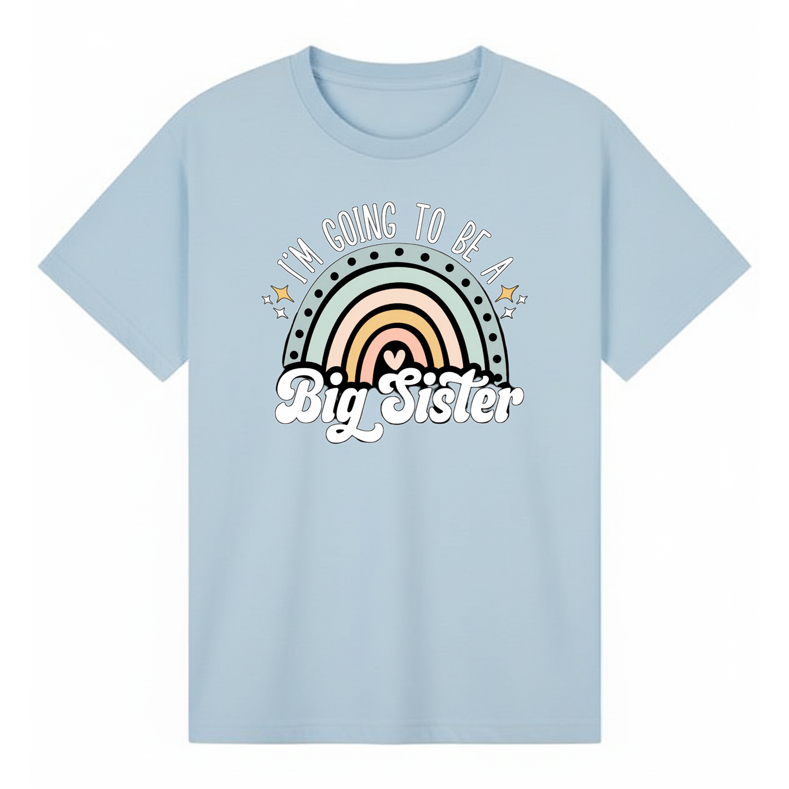 BGSIS69 artwork on light blue T-shirt