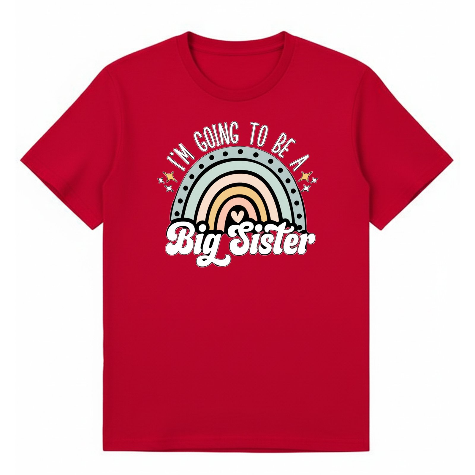 BGSIS69 artwork on red T-shirt