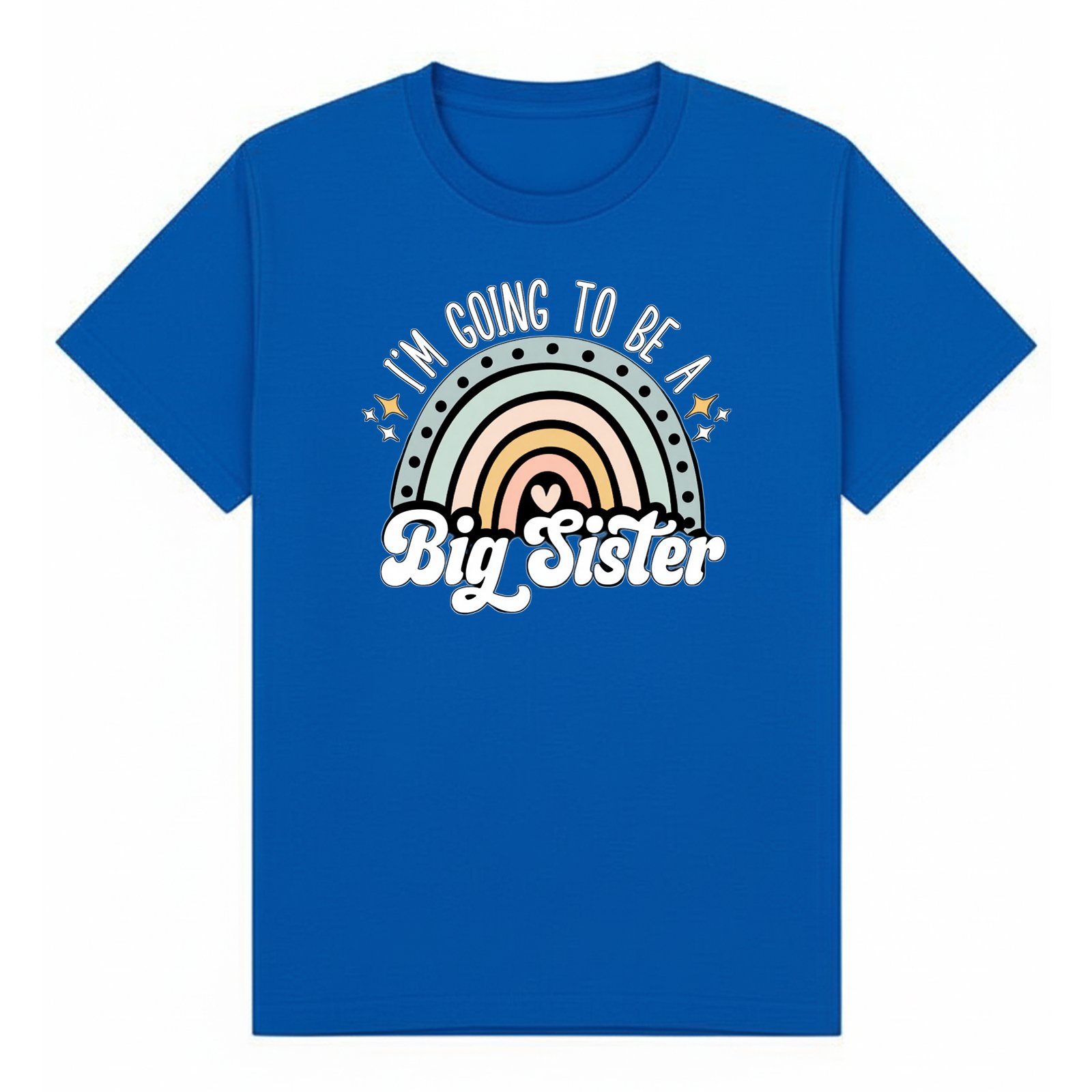 BGSIS69 artwork on royal T-shirt