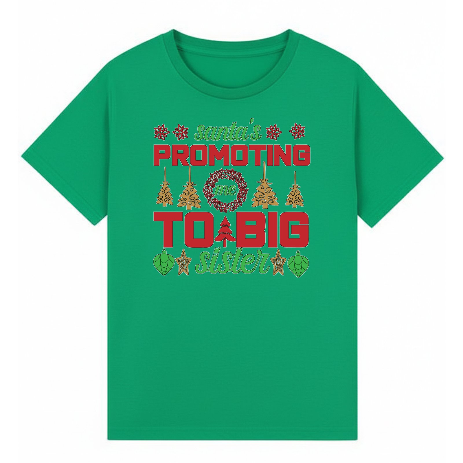BGSIS74 artwork on irish green T-shirt