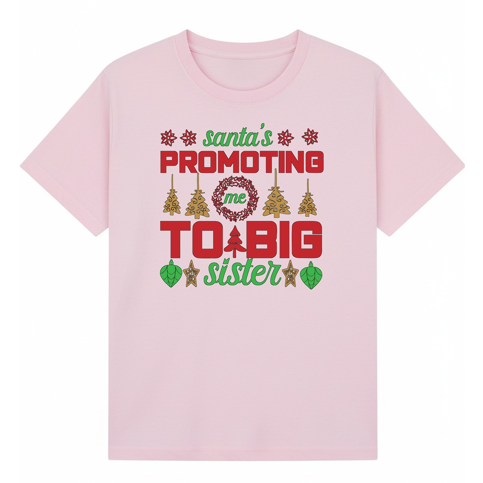 BGSIS74 artwork on light pink T-shirt