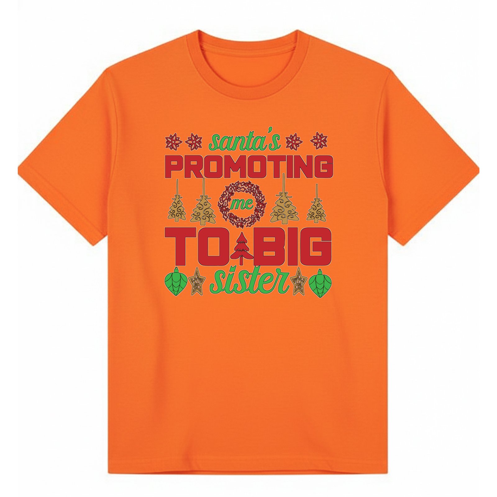 BGSIS74 artwork on orange T-shirt
