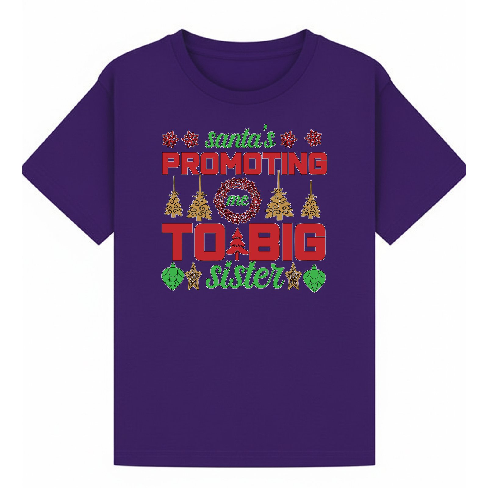 BGSIS74 artwork on purple T-shirt